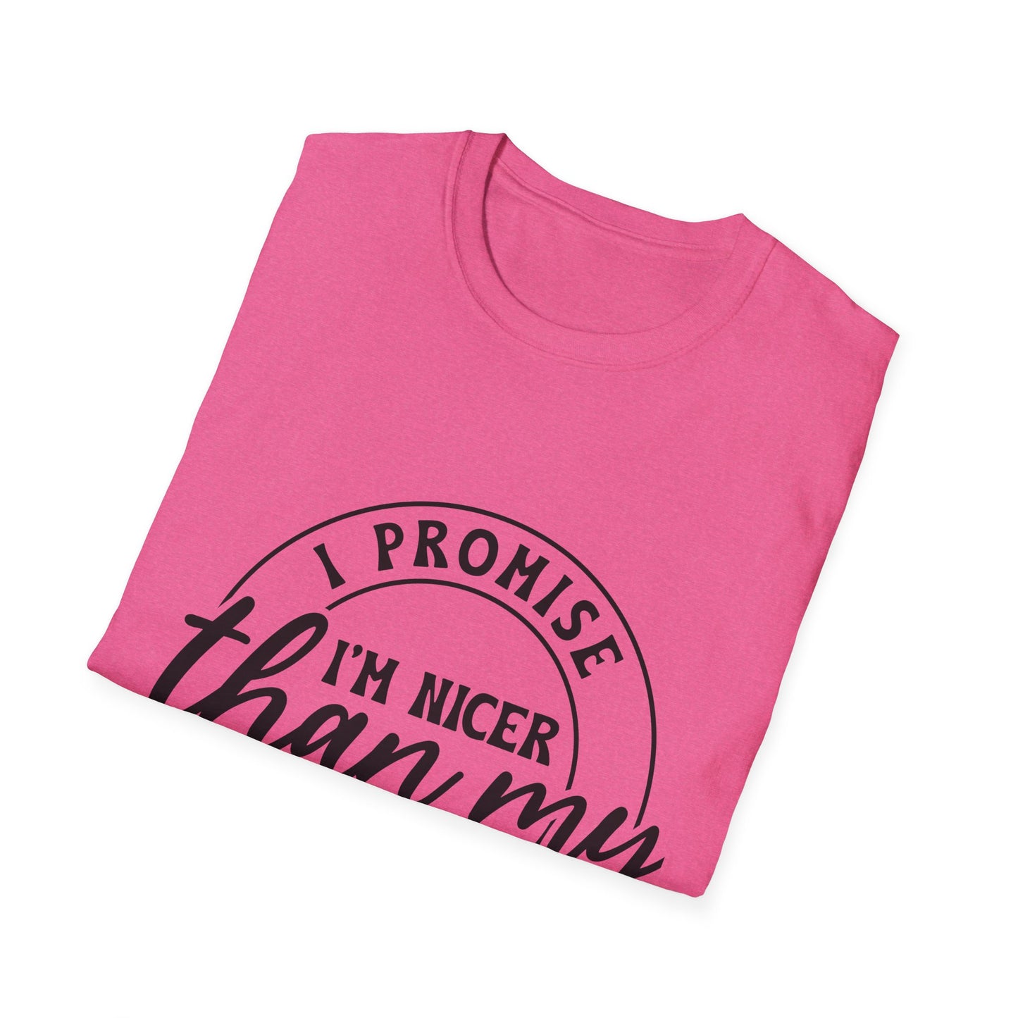 Funny Unisex Softstyle T-Shirt, Casual Tee, Gift for Friends, Humor Shirt, Quirky Fashion, Everyday Wear