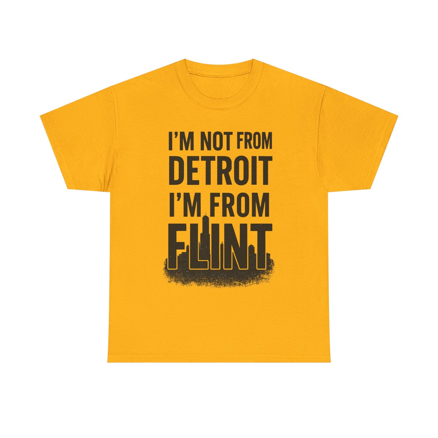 Detroit vs. Flint Tee - Unisex Heavy Cotton Shirt, Bold Graphic Tee, Michigan Pride Apparel, Casual Wear, Gift for Locals