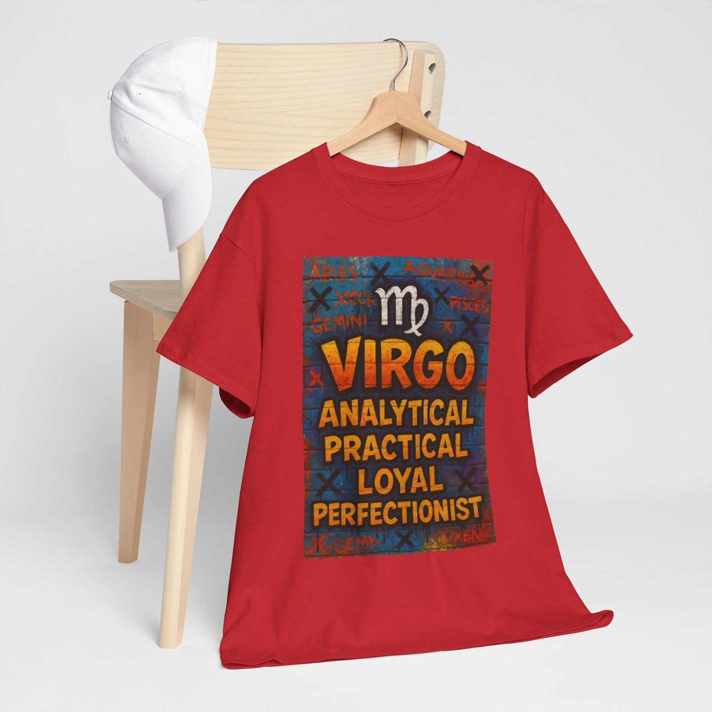 Virgo Sign Unisex Heavy Cotton Tee, Astrology Shirt, Zodiac Tee, Birthday Gift, Casual Wear, Astro Lover Apparel