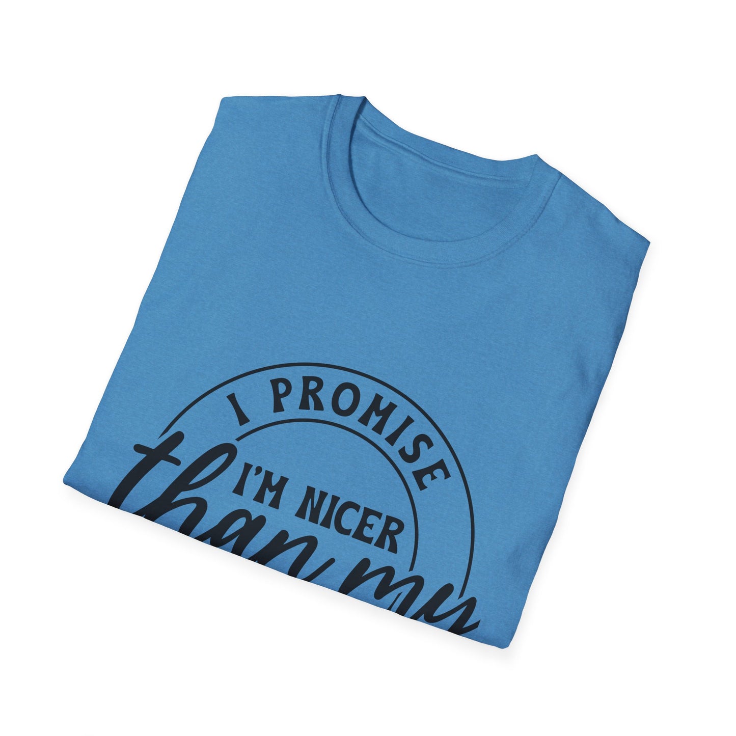 Funny Unisex Softstyle T-Shirt, Casual Tee, Gift for Friends, Humor Shirt, Quirky Fashion, Everyday Wear