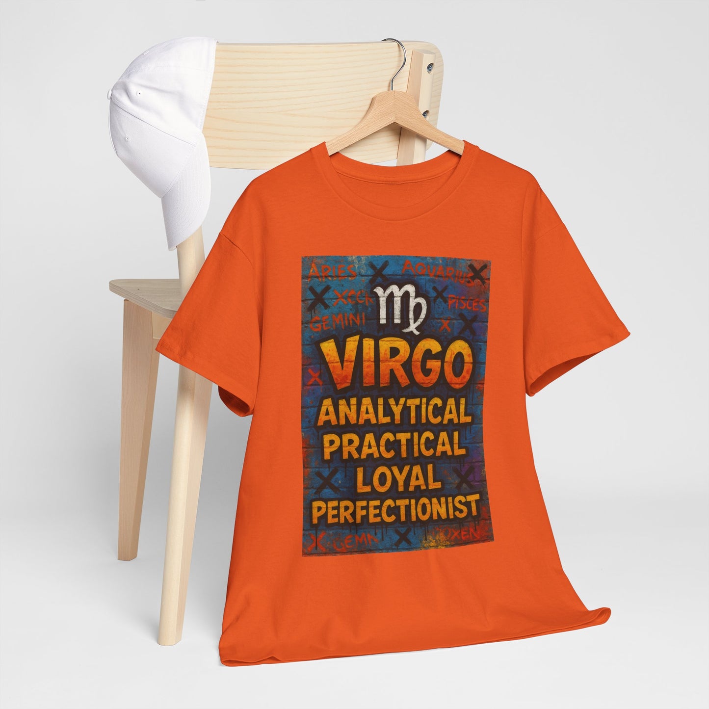 Virgo Sign Unisex Heavy Cotton Tee, Astrology Shirt, Zodiac Tee, Birthday Gift, Casual Wear, Astro Lover Apparel