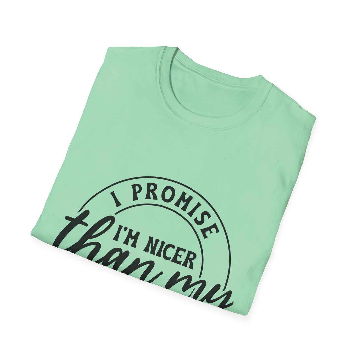 Funny Unisex Softstyle T-Shirt, Casual Tee, Gift for Friends, Humor Shirt, Quirky Fashion, Everyday Wear
