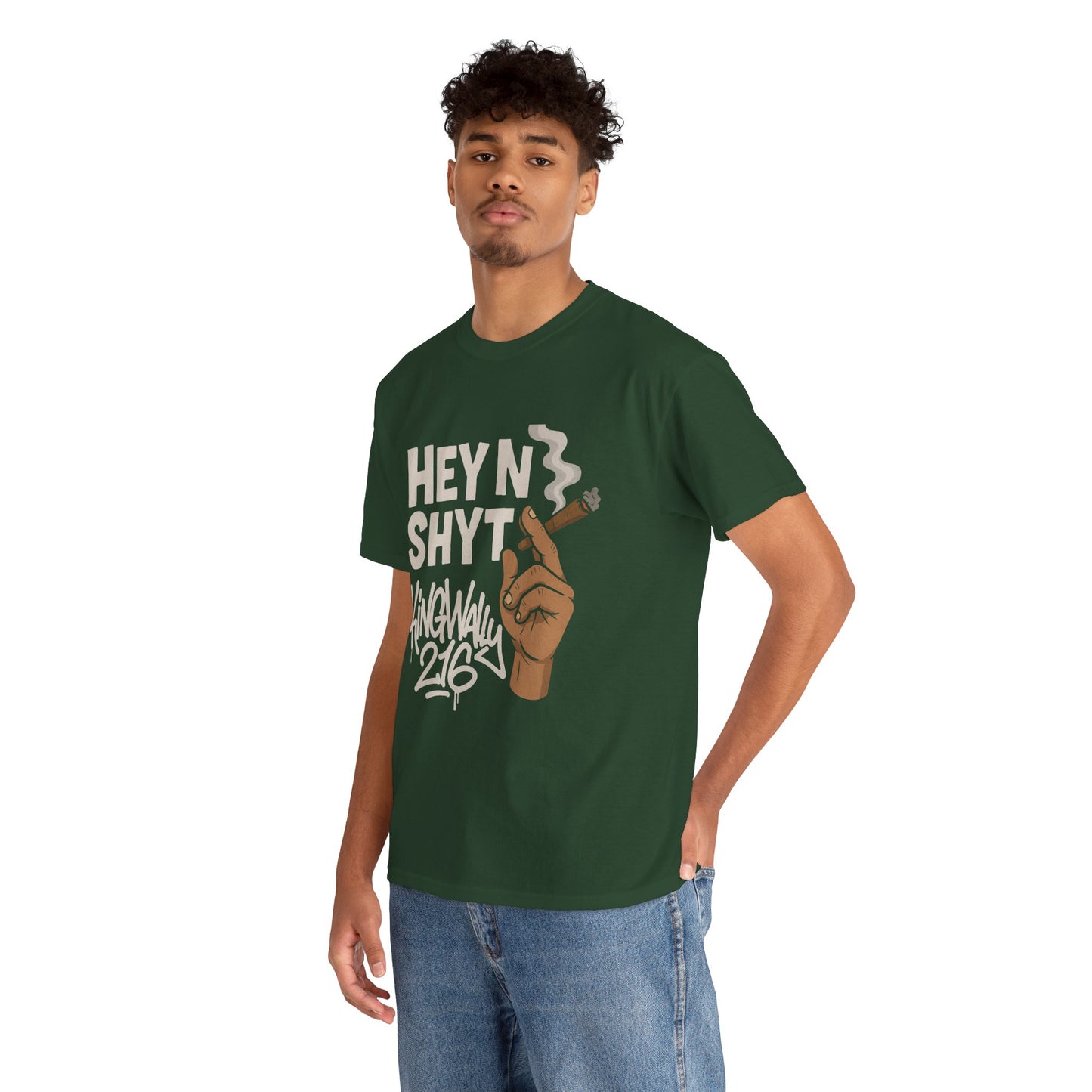 Unisex Heavy Cotton Tee with Hip Hop Design, Urban Style Shirt, Funny Graphic Tee, Music Lover Gift, Streetwear Fashion