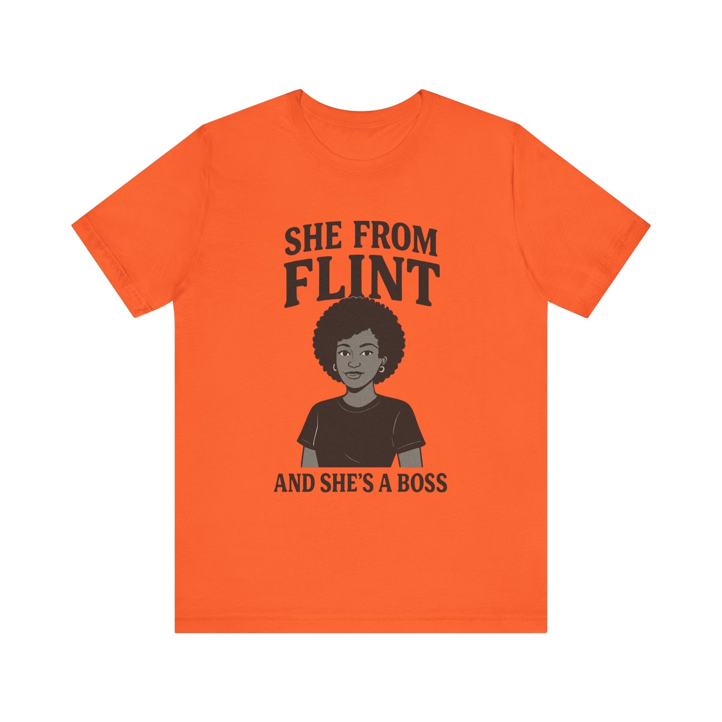 Flint Boss Tee, Inspirational Shirt, Gift for Women, Black History Month Apparel, Empowerment Top, Unisex Graphic Tee