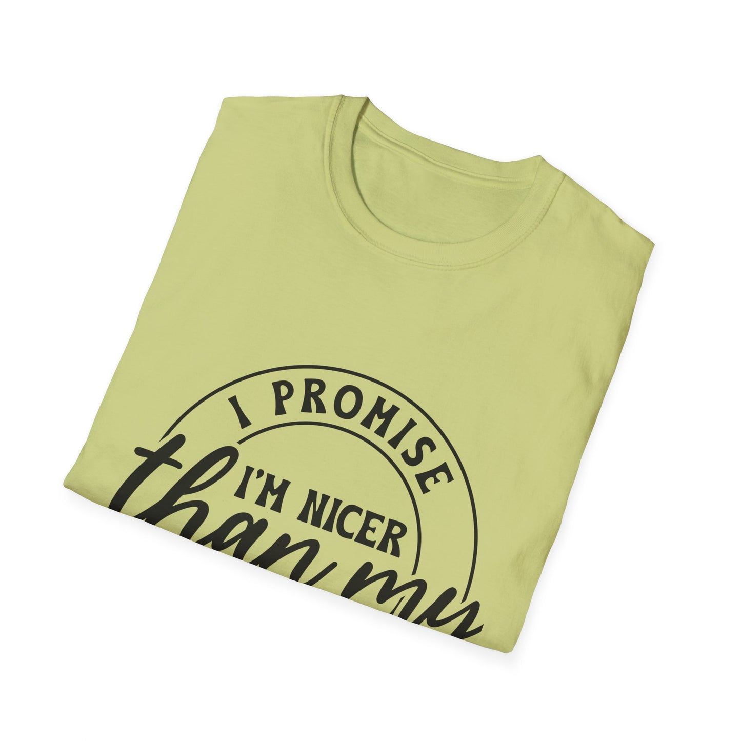 Funny Unisex Softstyle T-Shirt, Casual Tee, Gift for Friends, Humor Shirt, Quirky Fashion, Everyday Wear
