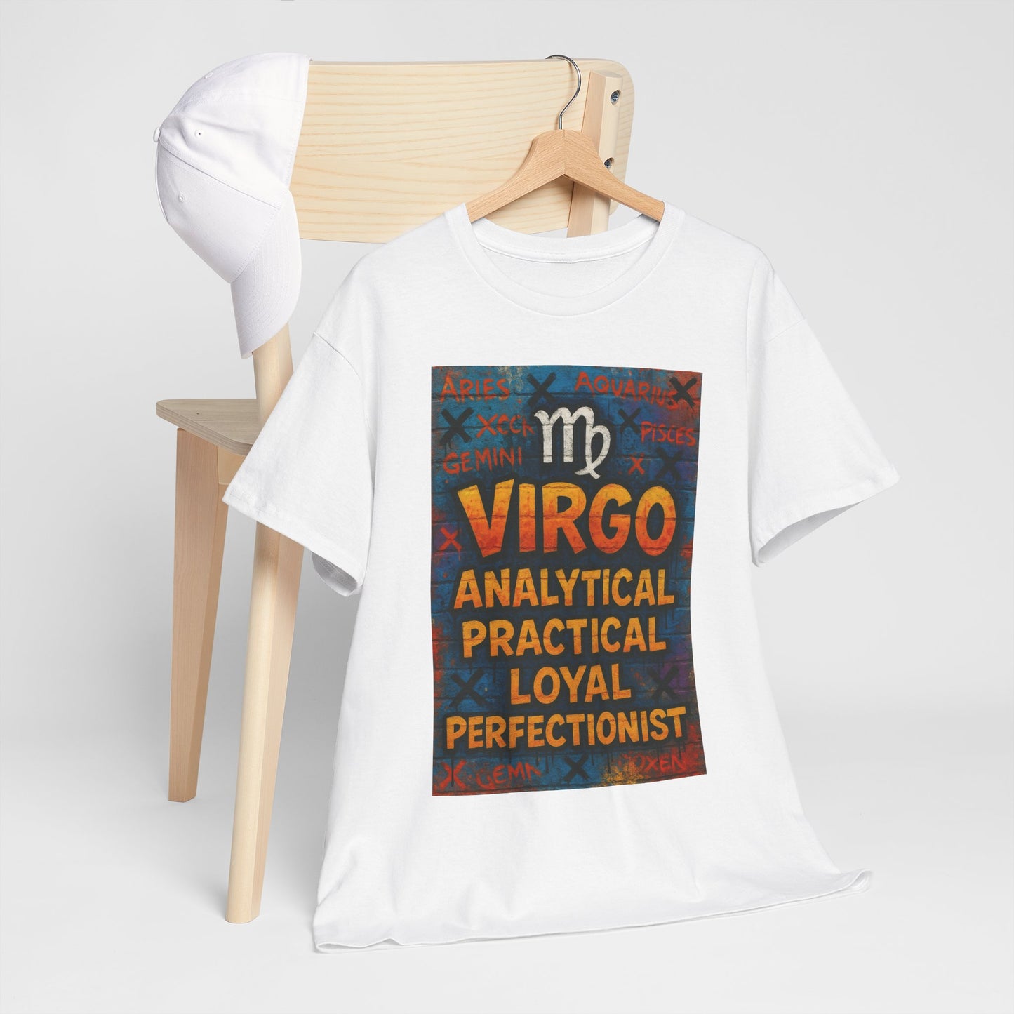 Virgo Sign Unisex Heavy Cotton Tee, Astrology Shirt, Zodiac Tee, Birthday Gift, Casual Wear, Astro Lover Apparel