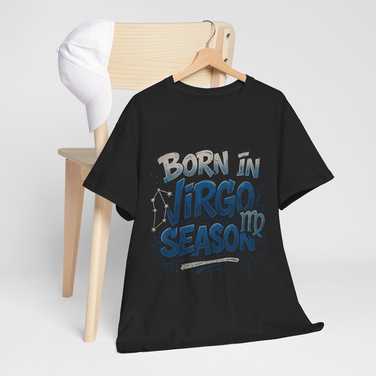 Virgo Season Unisex Heavy Cotton Tee - Astrology T-Shirt for Birthday Celebrations, Zodiac Lovers, Casual Wear, Gifts for Her, Gifts for Him