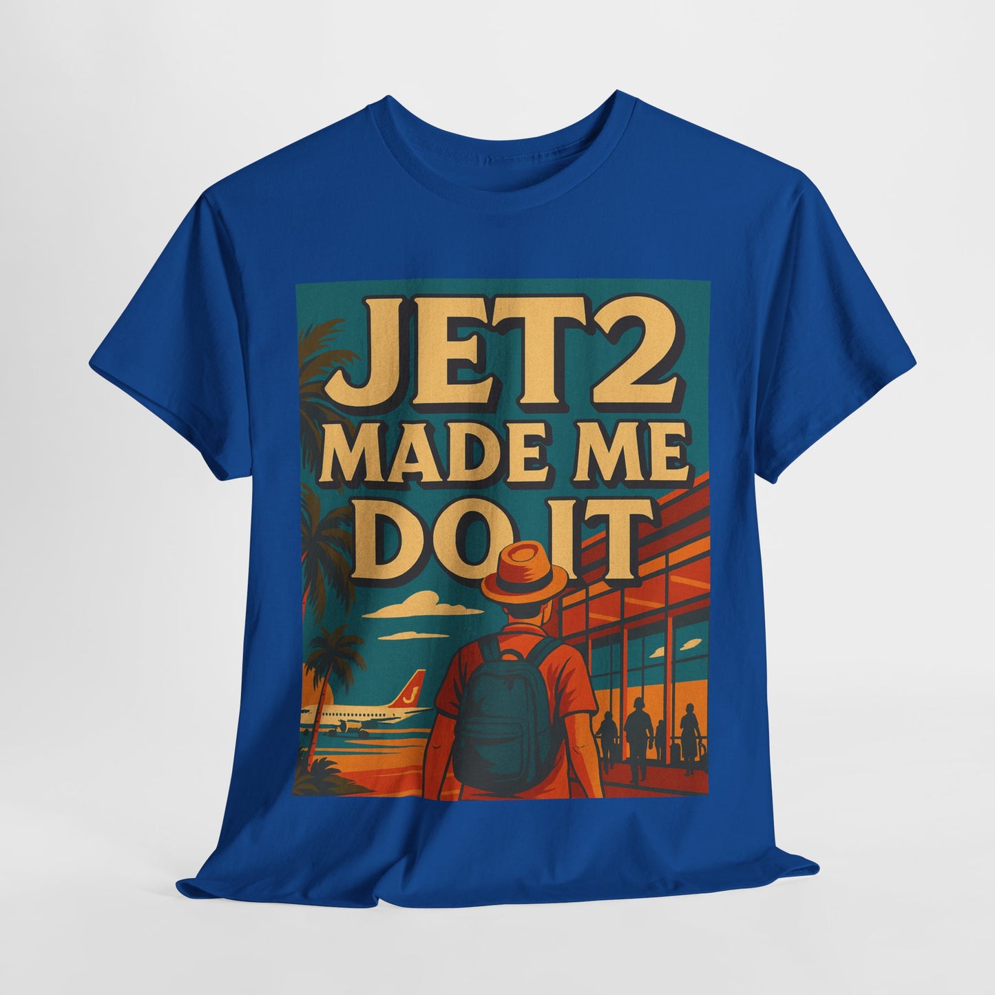 Jetsetter Unisex Heavy Cotton Tee - Travel T-Shirt, Vacation Shirt, Summer Style, Adventure Wear, Gift for Travelers