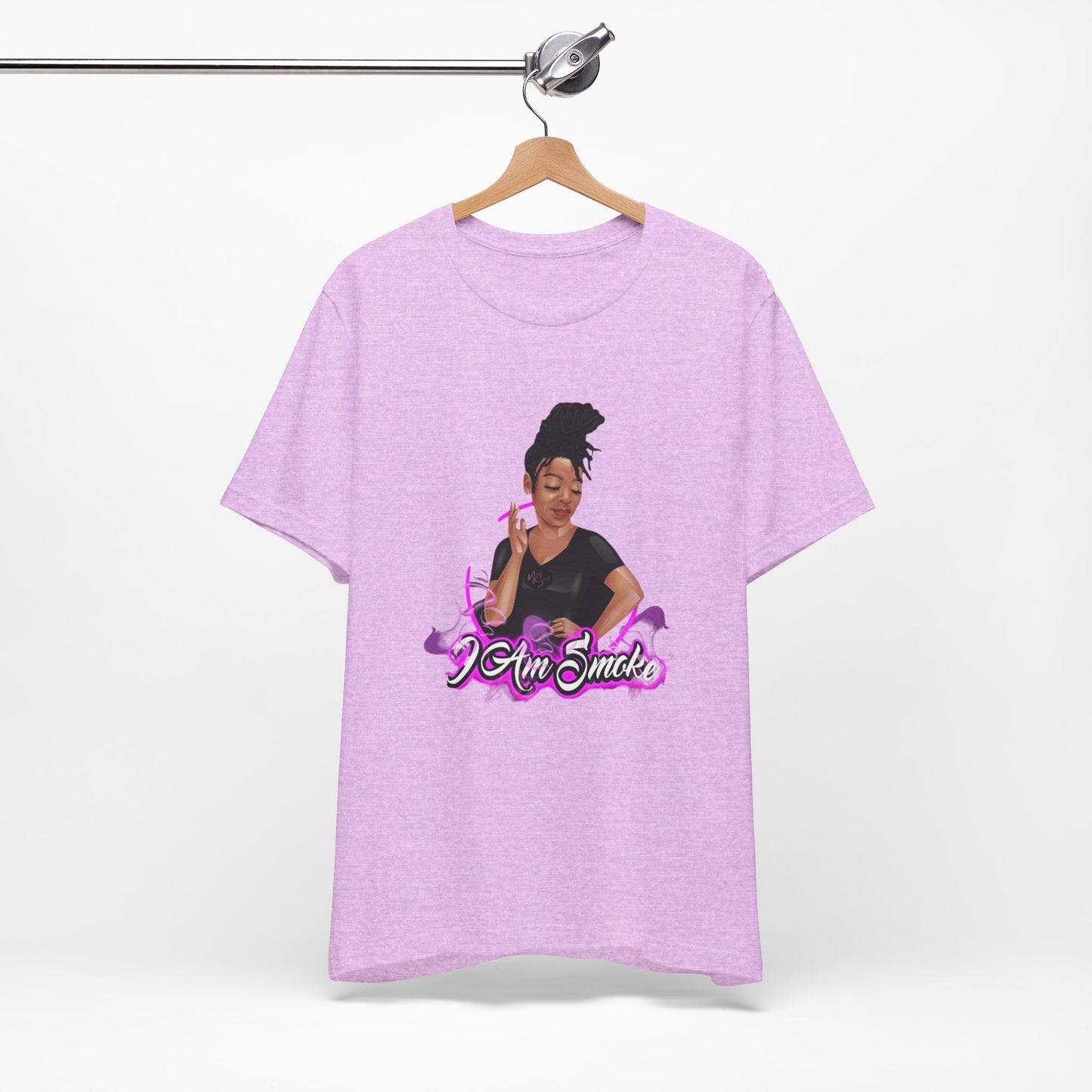 "I Am Smoke" Unisex Jersey Short Sleeve Tee, Fun Graphic T-shirt for Smokers, Casual Wear, Gifts for Friends, Streetwear Style