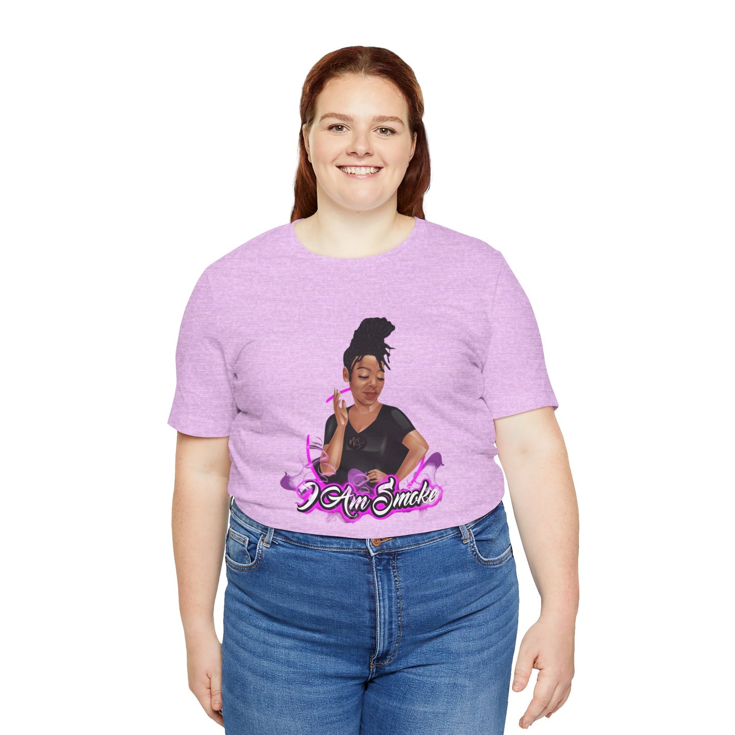 "I Am Smoke" Unisex Jersey Short Sleeve Tee, Fun Graphic T-shirt for Smokers, Casual Wear, Gifts for Friends, Streetwear Style
