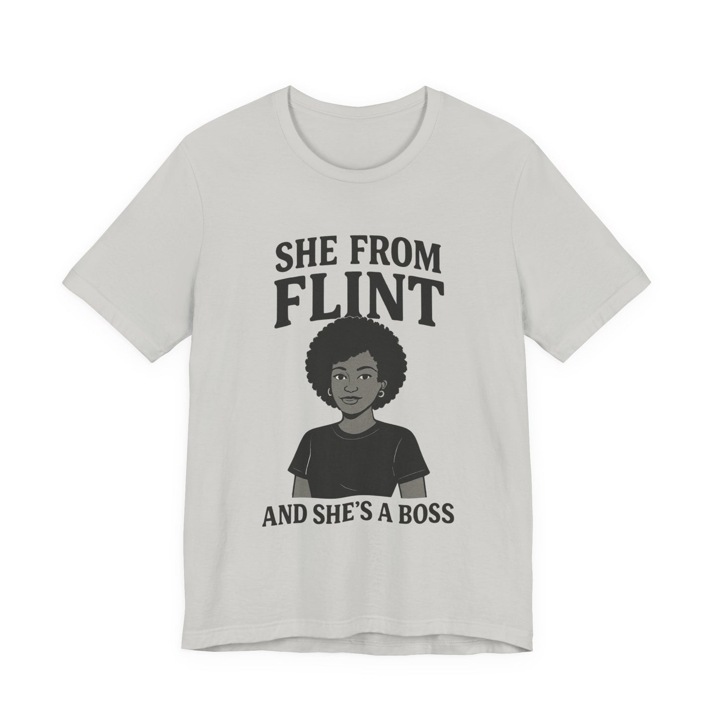 Flint Boss Tee, Inspirational Shirt, Gift for Women, Black History Month Apparel, Empowerment Top, Unisex Graphic Tee