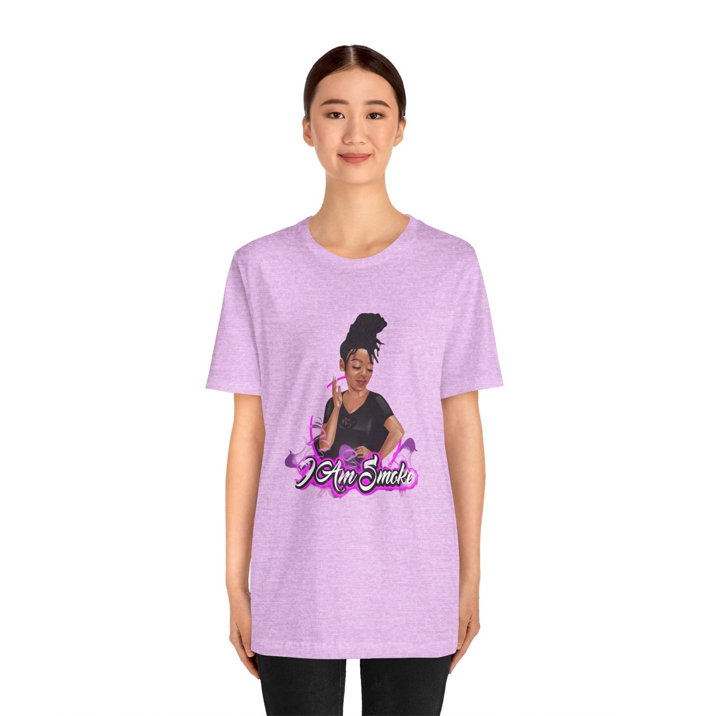 "I Am Smoke" Unisex Jersey Short Sleeve Tee, Fun Graphic T-shirt for Smokers, Casual Wear, Gifts for Friends, Streetwear Style