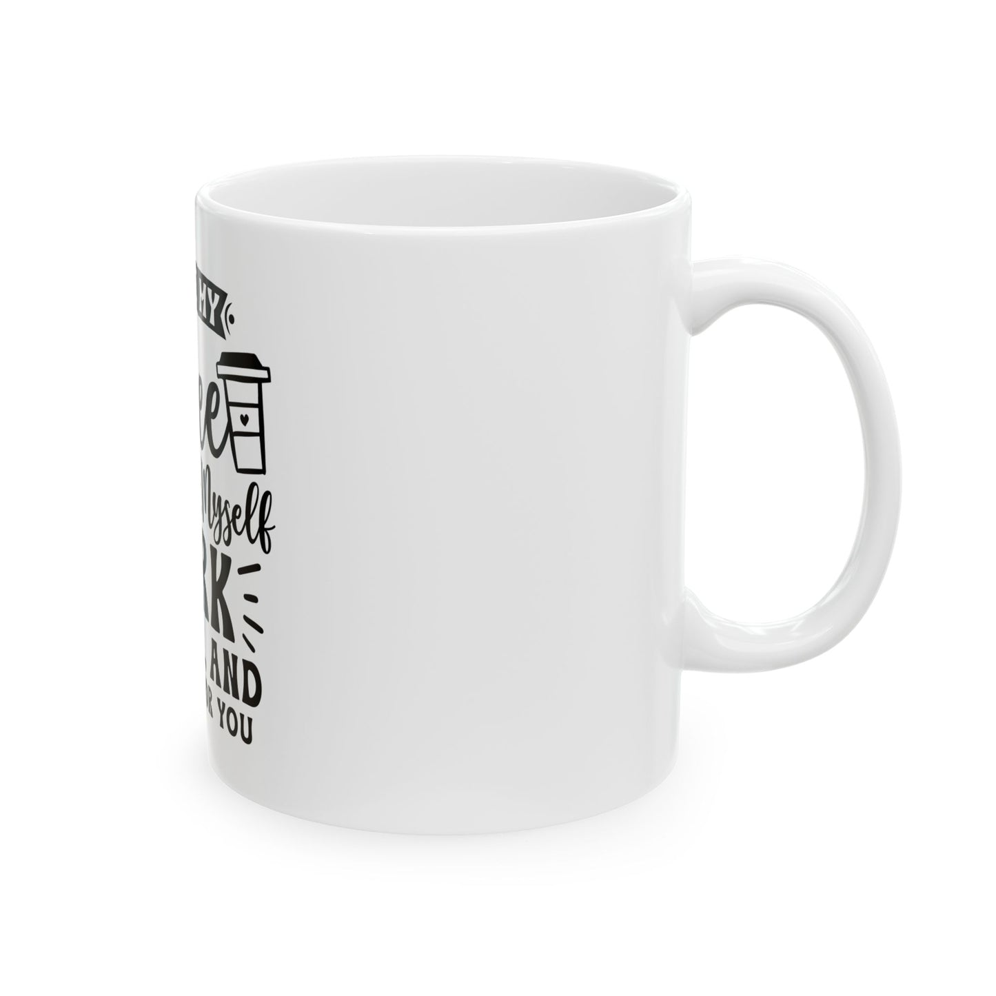 Sassy Coffee Mug - Dark, Bitter & Hot, Funny Gift for Coffee Lovers, 11oz & 15oz, Office Humor, Unique Gift Idea