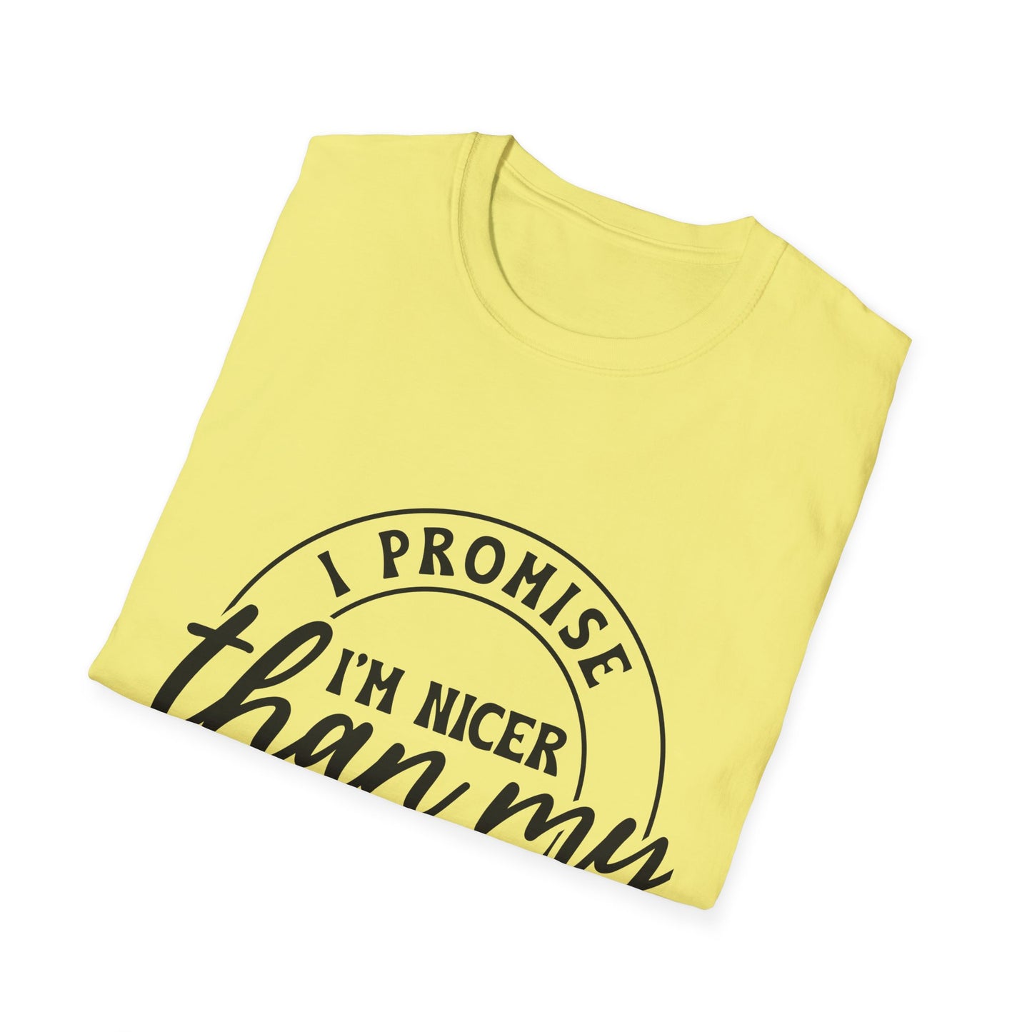 Funny Unisex Softstyle T-Shirt, Casual Tee, Gift for Friends, Humor Shirt, Quirky Fashion, Everyday Wear