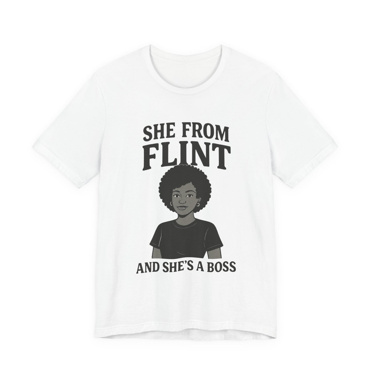 Flint Boss Tee, Inspirational Shirt, Gift for Women, Black History Month Apparel, Empowerment Top, Unisex Graphic Tee