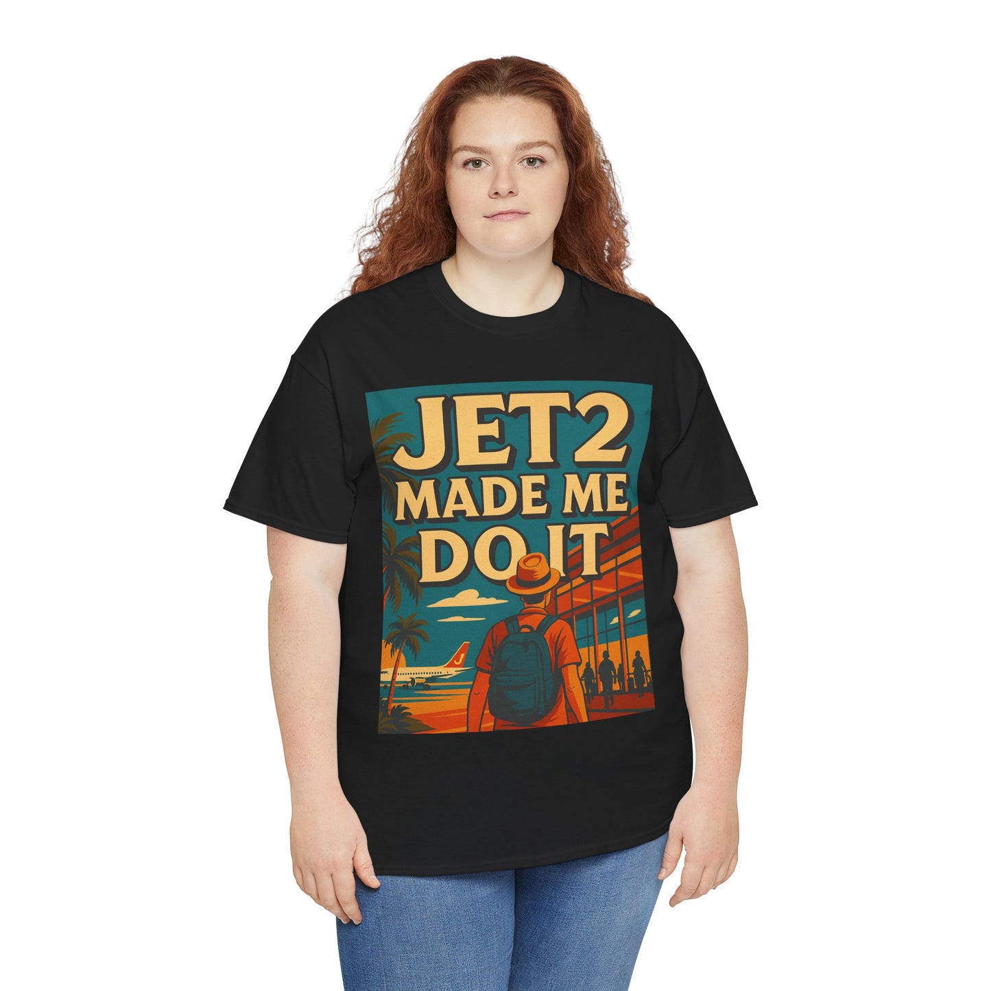 Jetsetter Unisex Heavy Cotton Tee - Travel T-Shirt, Vacation Shirt, Summer Style, Adventure Wear, Gift for Travelers