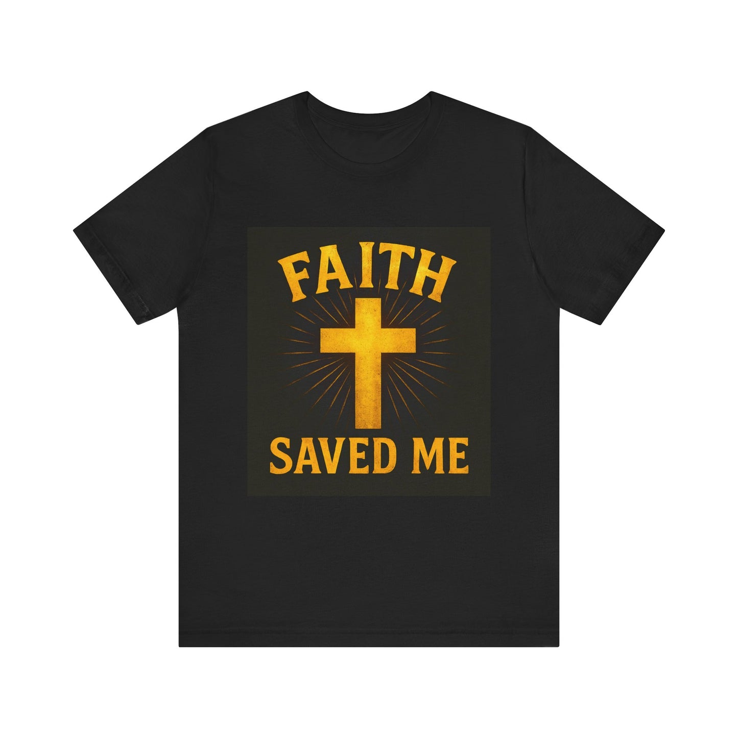 Faith Saved Me Unisex Jersey Tee, Christian T-Shirt, Inspirational Shirt, Religious Apparel, Gift for Believers