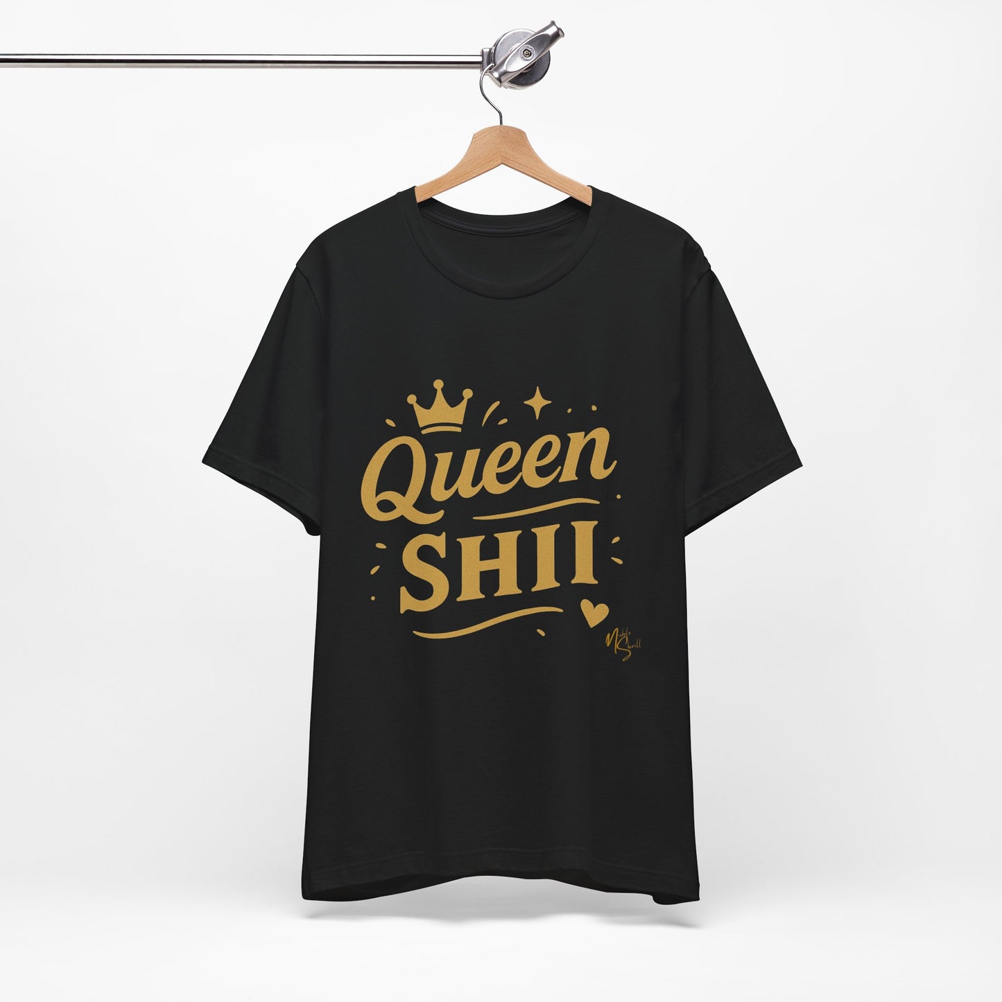 Queen Shii Unisex Jersey Tee - Empowering T-Shirt for Queens, Birthday Gift, Casual Wear, Everyday Motivation, Gender Neutral