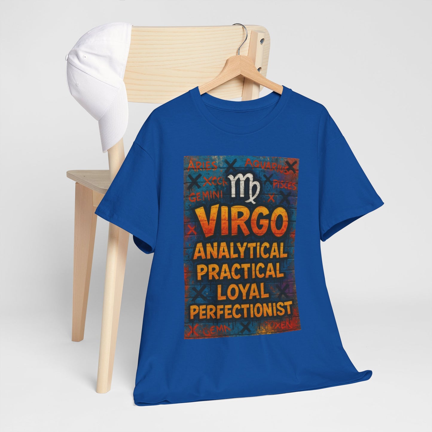 Virgo Sign Unisex Heavy Cotton Tee, Astrology Shirt, Zodiac Tee, Birthday Gift, Casual Wear, Astro Lover Apparel