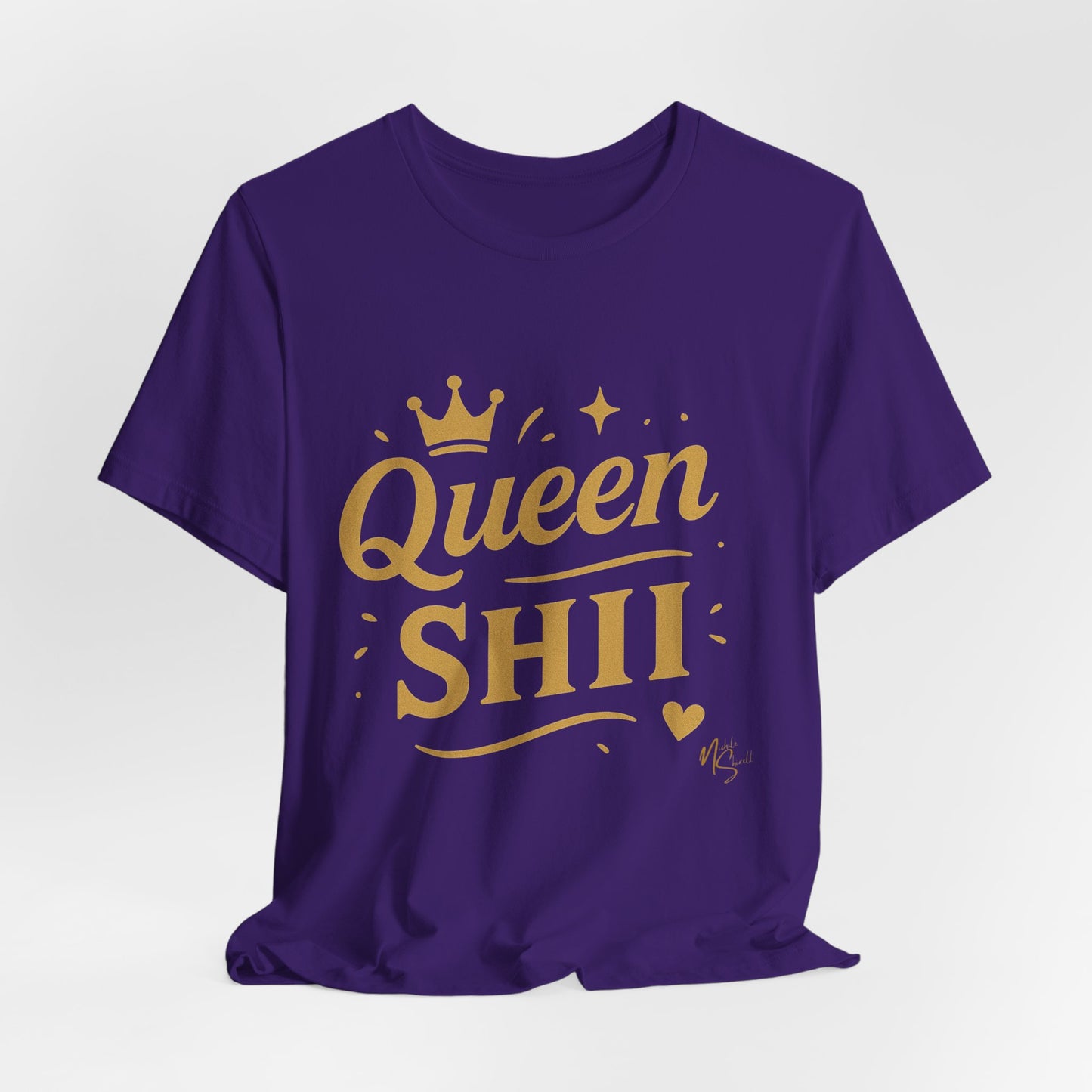 Queen Shii Unisex Jersey Tee - Empowering T-Shirt for Queens, Birthday Gift, Casual Wear, Everyday Motivation, Gender Neutral