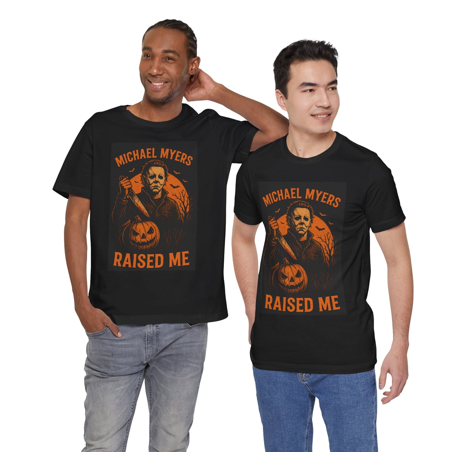 Michael Myers Raised Me Tee, Halloween T-Shirt, Horror Movie Gift, Unisex Shirt, Spooky Season Apparel, Horror Lover's Gift