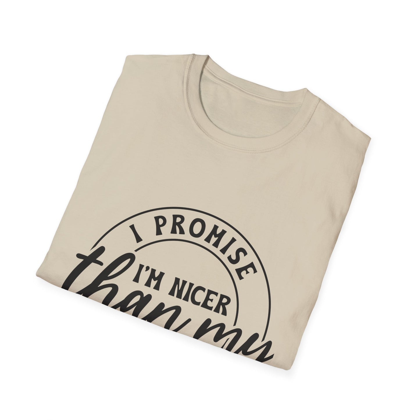 Funny Unisex Softstyle T-Shirt, Casual Tee, Gift for Friends, Humor Shirt, Quirky Fashion, Everyday Wear