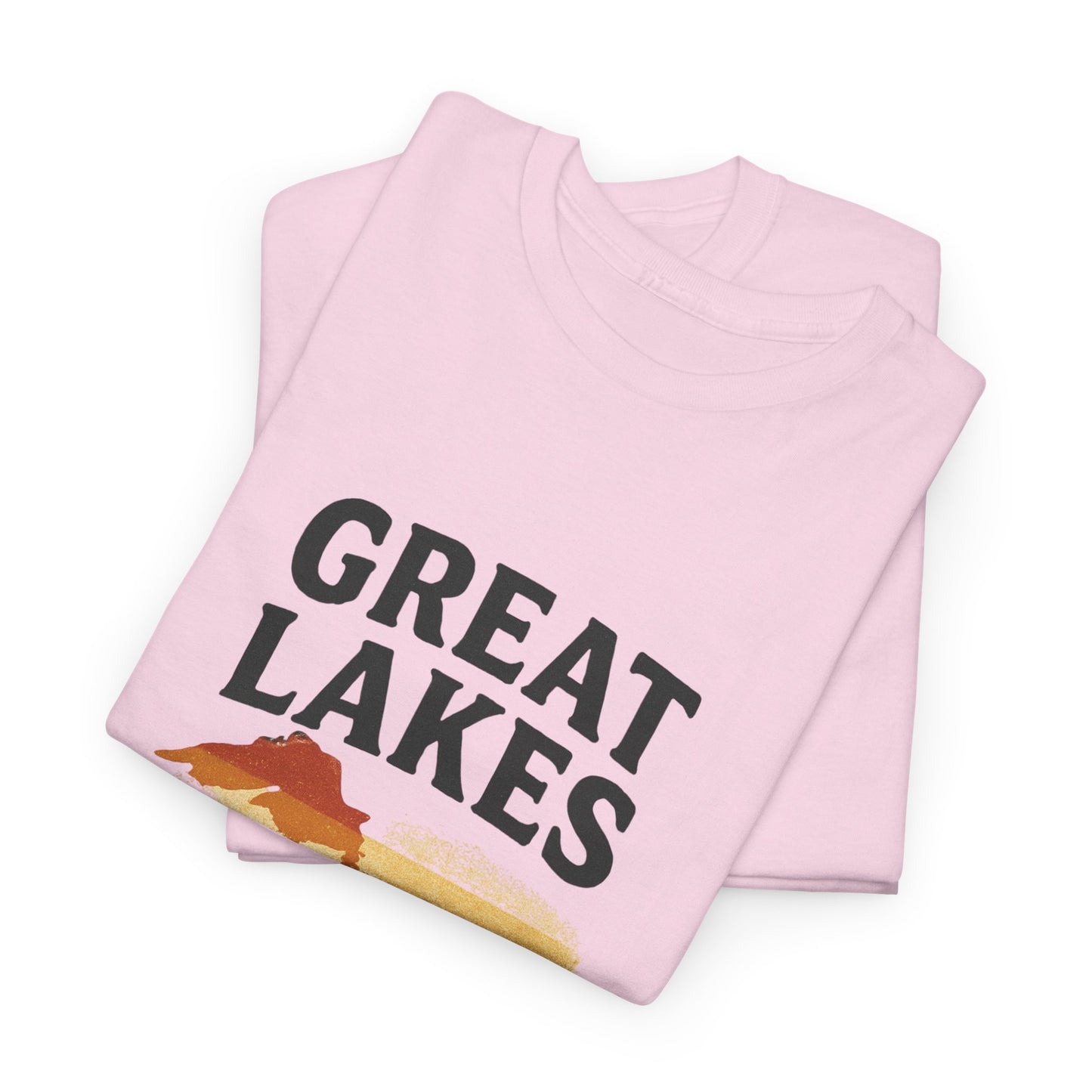 Great Lakes Great Vibes Tee, Unisex Cotton T-Shirt, Summer Wardrobe Essential, Gift for Lake Lovers, Casual Outdoor Wear
