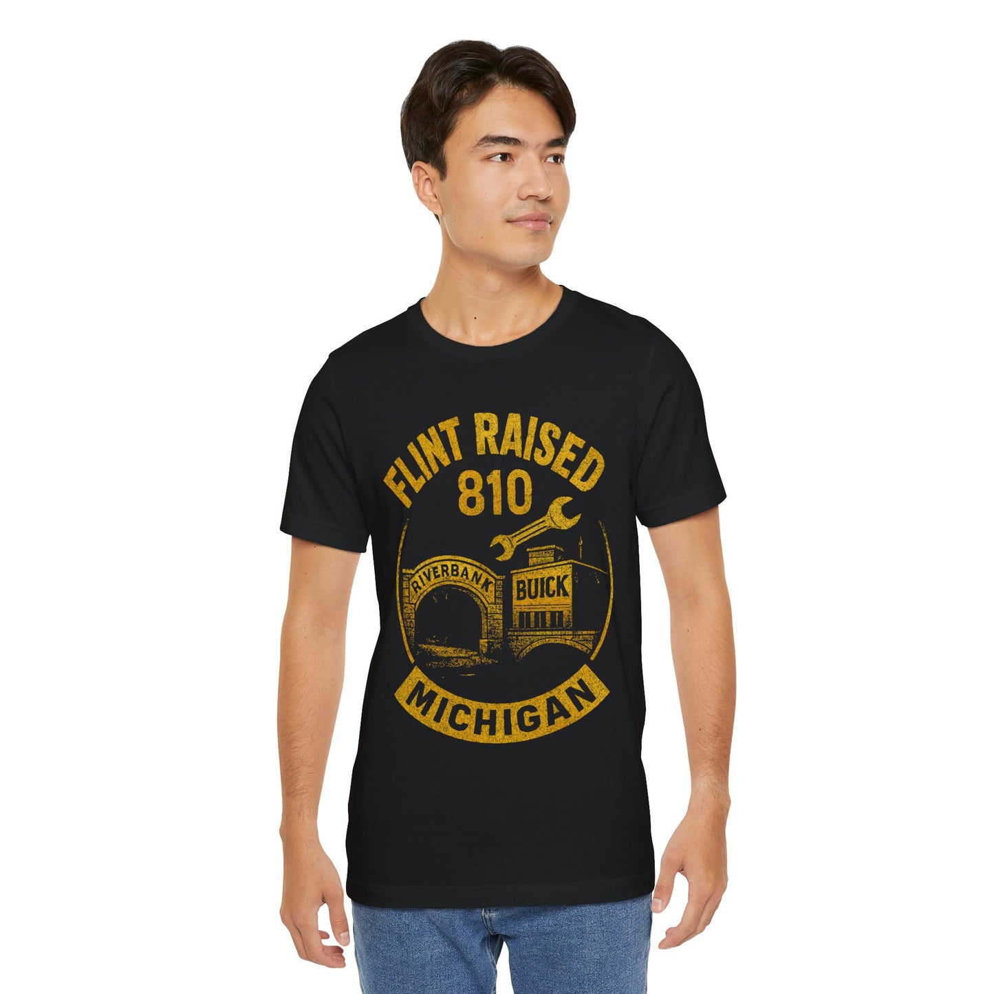 Flint Raised Unisex Tee - Celebrate Michigan Pride, Casual Wear, Gift for Locals, Family & Friends, Unique Souvenir