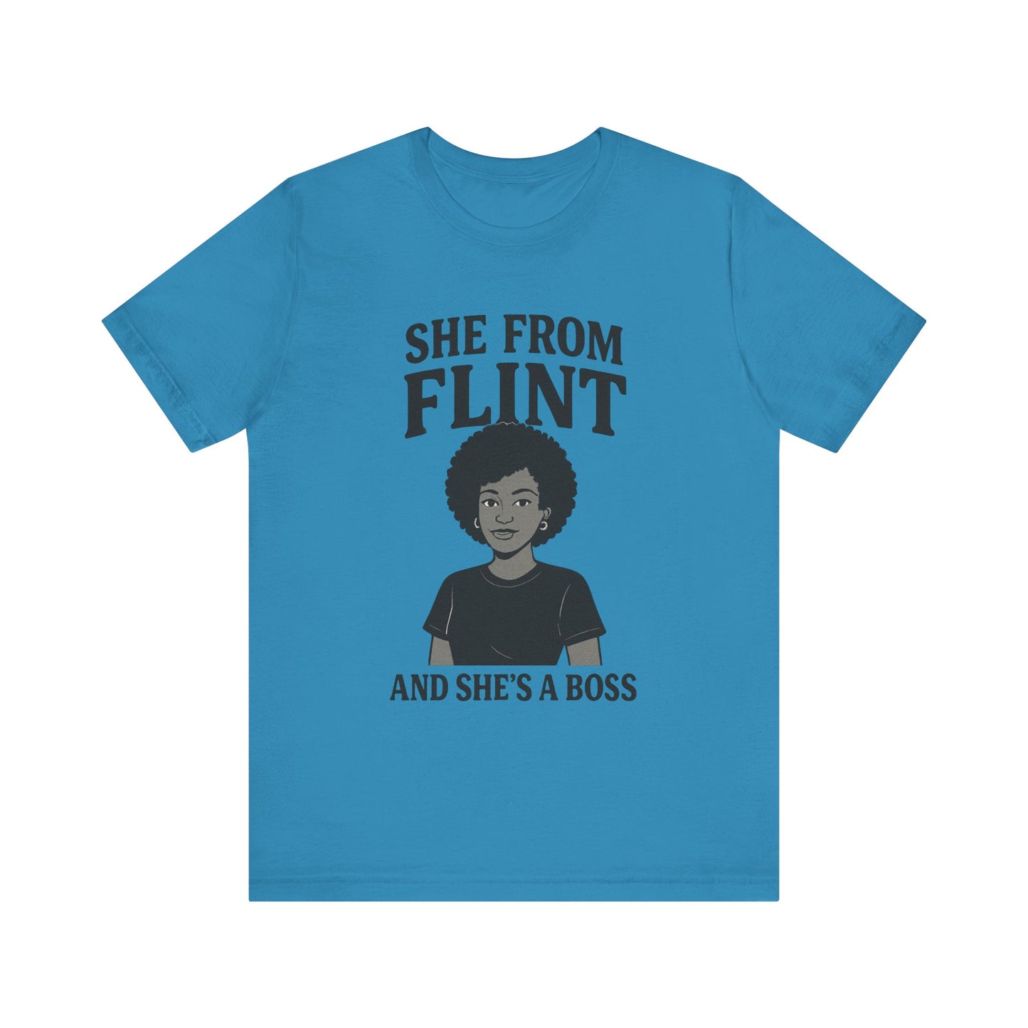Flint Boss Tee, Inspirational Shirt, Gift for Women, Black History Month Apparel, Empowerment Top, Unisex Graphic Tee