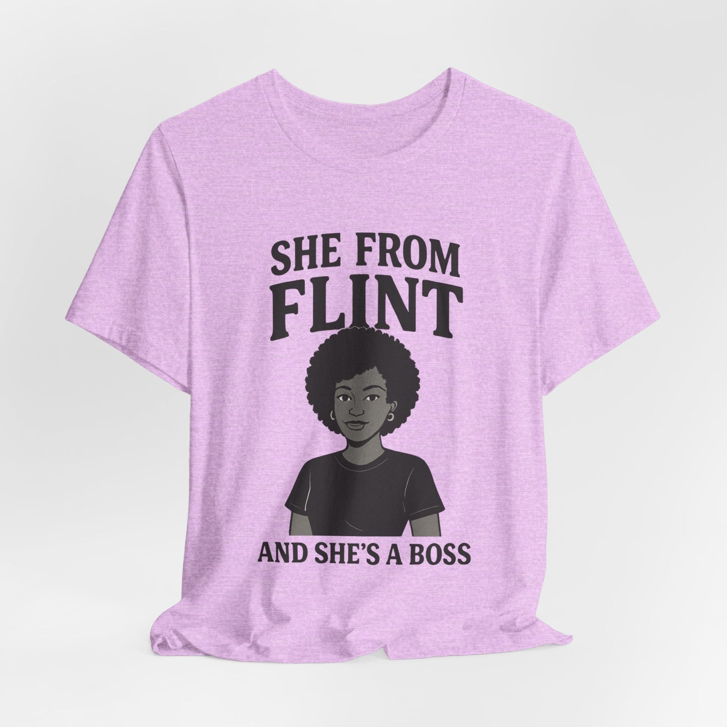Flint Boss Tee, Inspirational Shirt, Gift for Women, Black History Month Apparel, Empowerment Top, Unisex Graphic Tee
