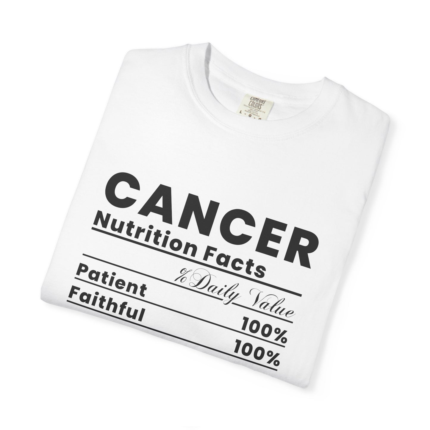 Cancer Zodiac Nutrition Facts T-Shirt, Astrology Tee, Birthday Gift, Unisex Casual Wear, Thoughtful Gift for Cancer Signs, Horoscope Apparel