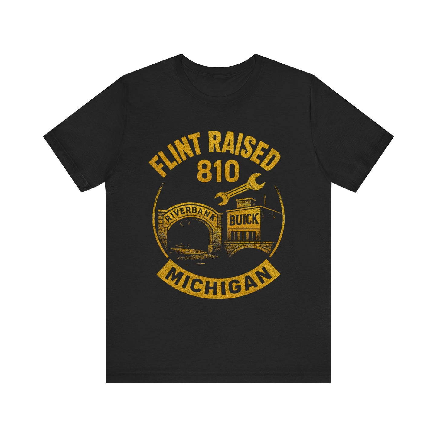 Flint Raised Unisex Tee - Celebrate Michigan Pride, Casual Wear, Gift for Locals, Family & Friends, Unique Souvenir