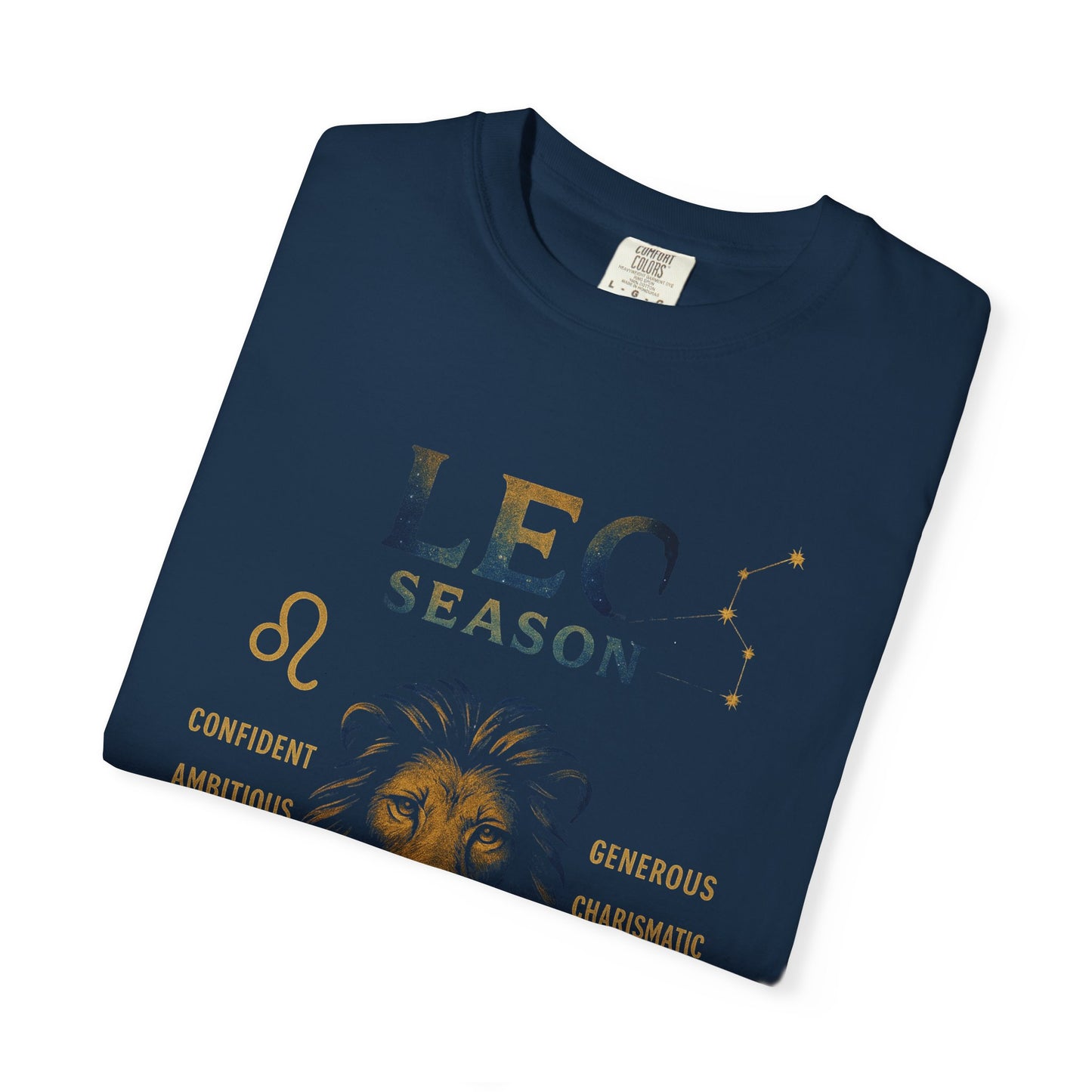 Leo Season Garment-Dyed T-shirt, Astrological Tee, Leo Zodiac Shirt, Astrology Apparel, Horoscope Top, Birthday Gift