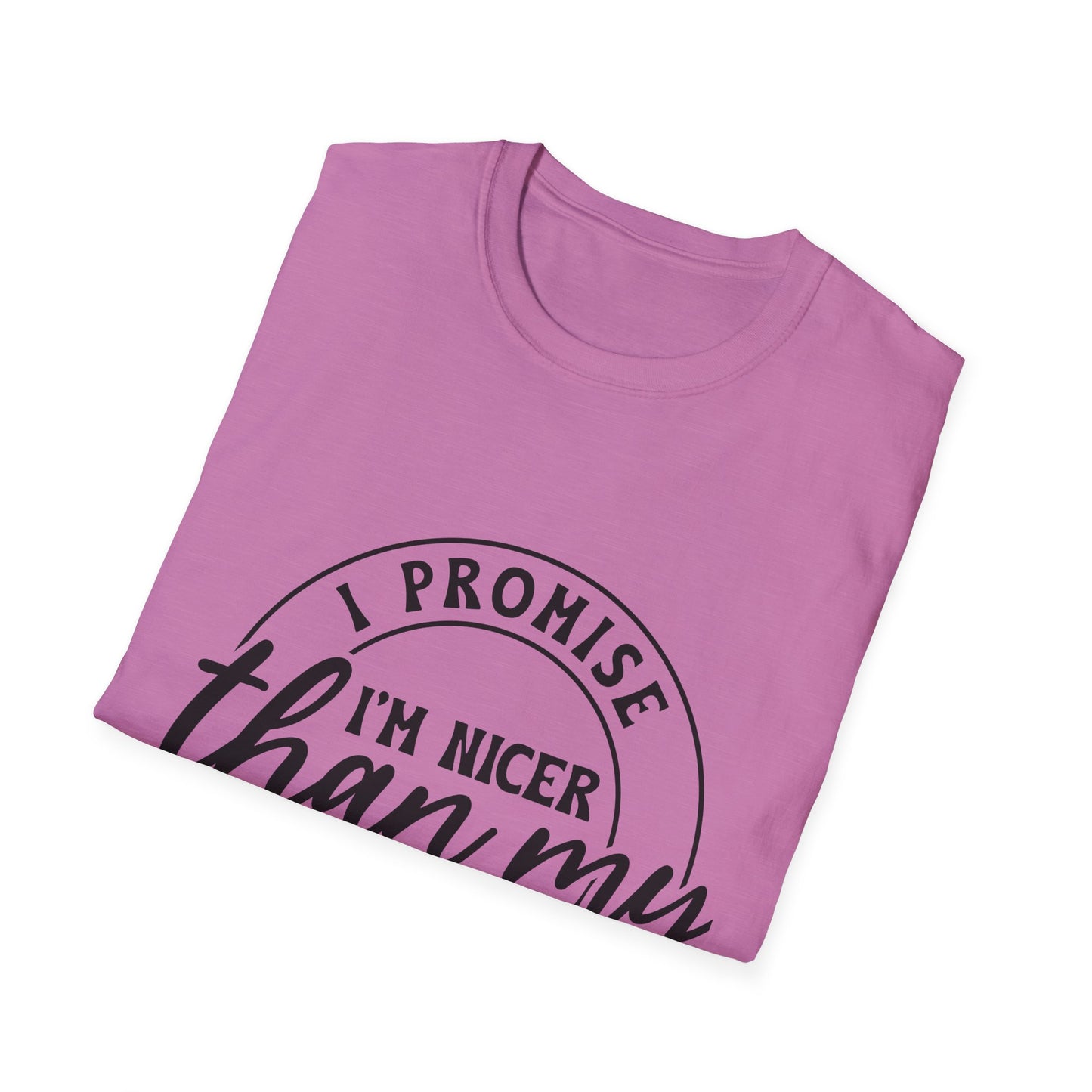 Funny Unisex Softstyle T-Shirt, Casual Tee, Gift for Friends, Humor Shirt, Quirky Fashion, Everyday Wear