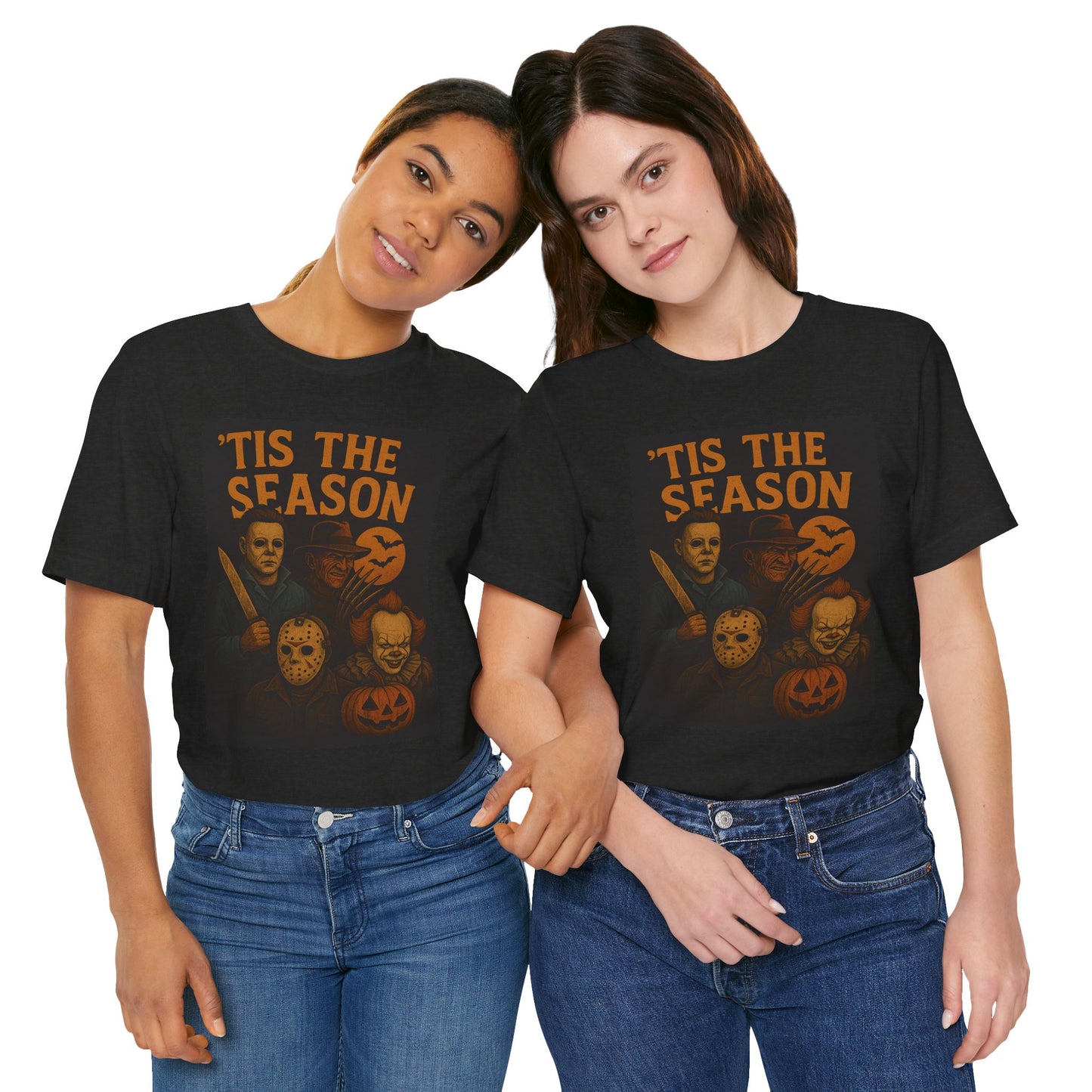 'Tis the Season Halloween Tee, Unisex Graphic Shirt, Spooky Shirt, Halloween Costume Top, Gift for Horror Fans