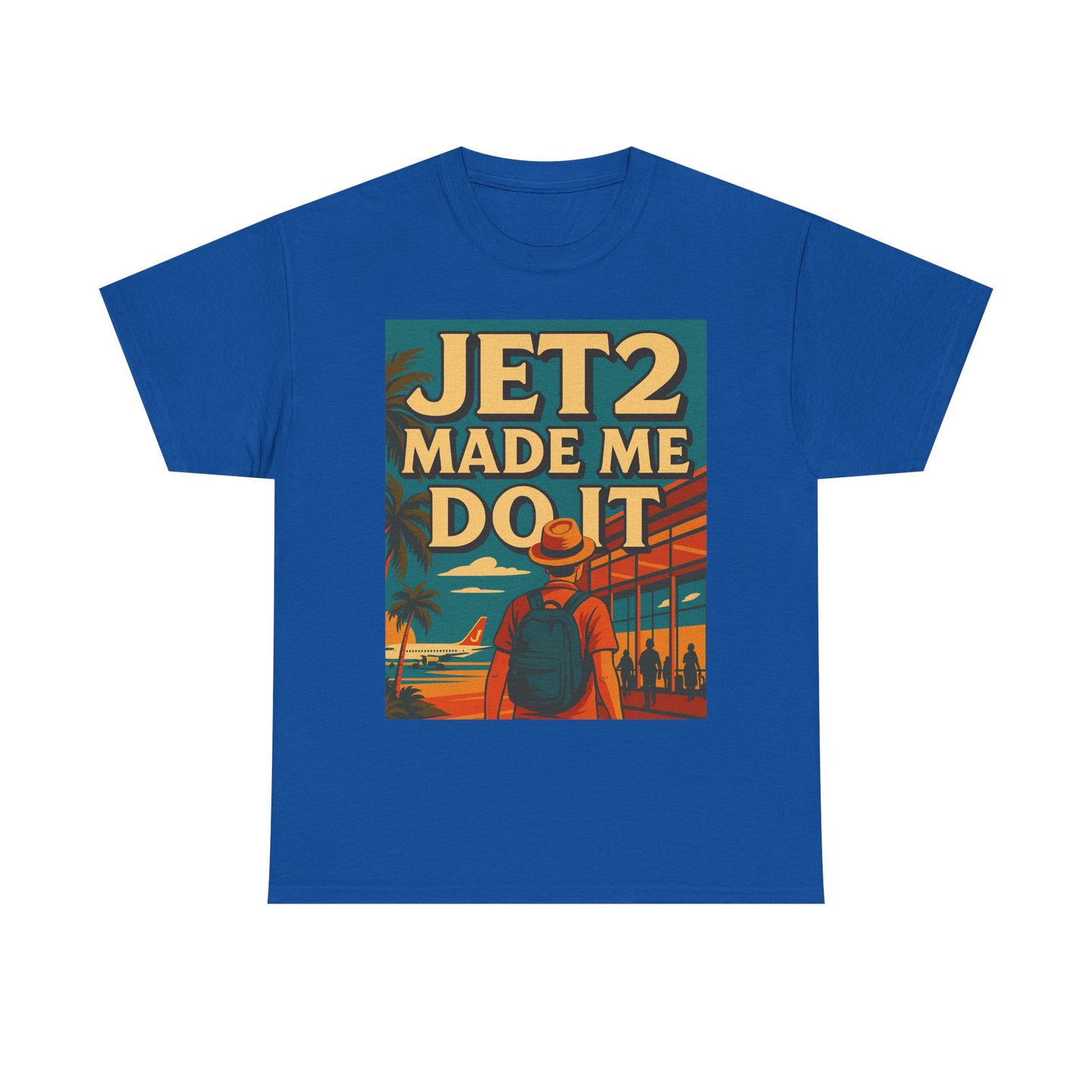 Jetsetter Unisex Heavy Cotton Tee - Travel T-Shirt, Vacation Shirt, Summer Style, Adventure Wear, Gift for Travelers