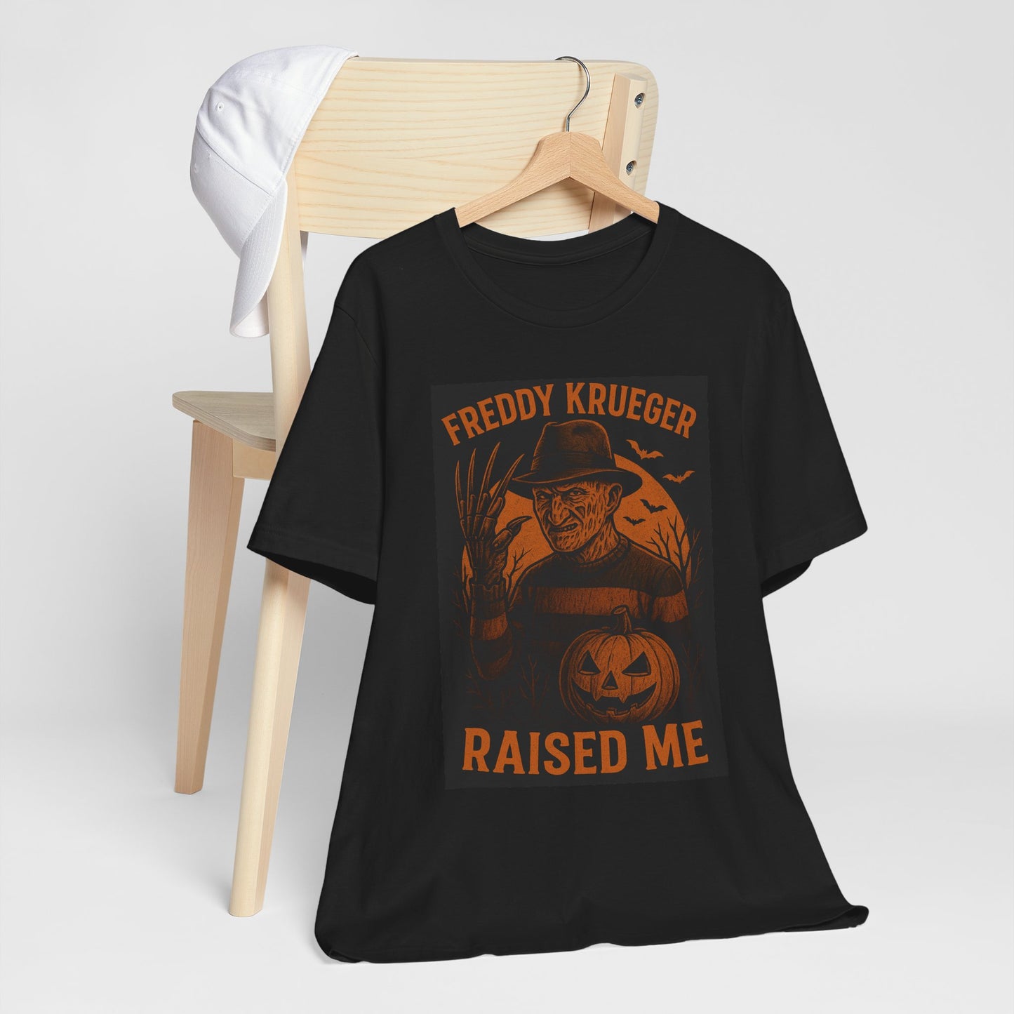 Freddy Krueger Raised Me Tee, Horror T-Shirt, Halloween Gift, Unisex Graphic Tee, Nightmare on Elm Street Merch, Casual Wear