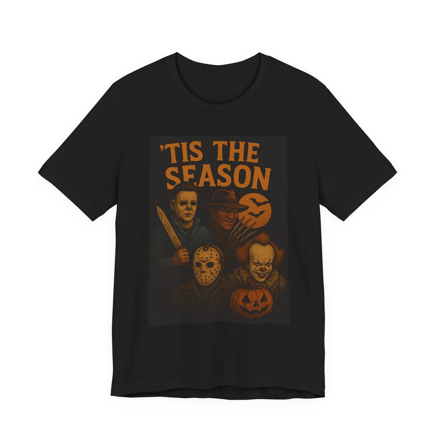 'Tis the Season Halloween Tee, Unisex Graphic Shirt, Spooky Shirt, Halloween Costume Top, Gift for Horror Fans