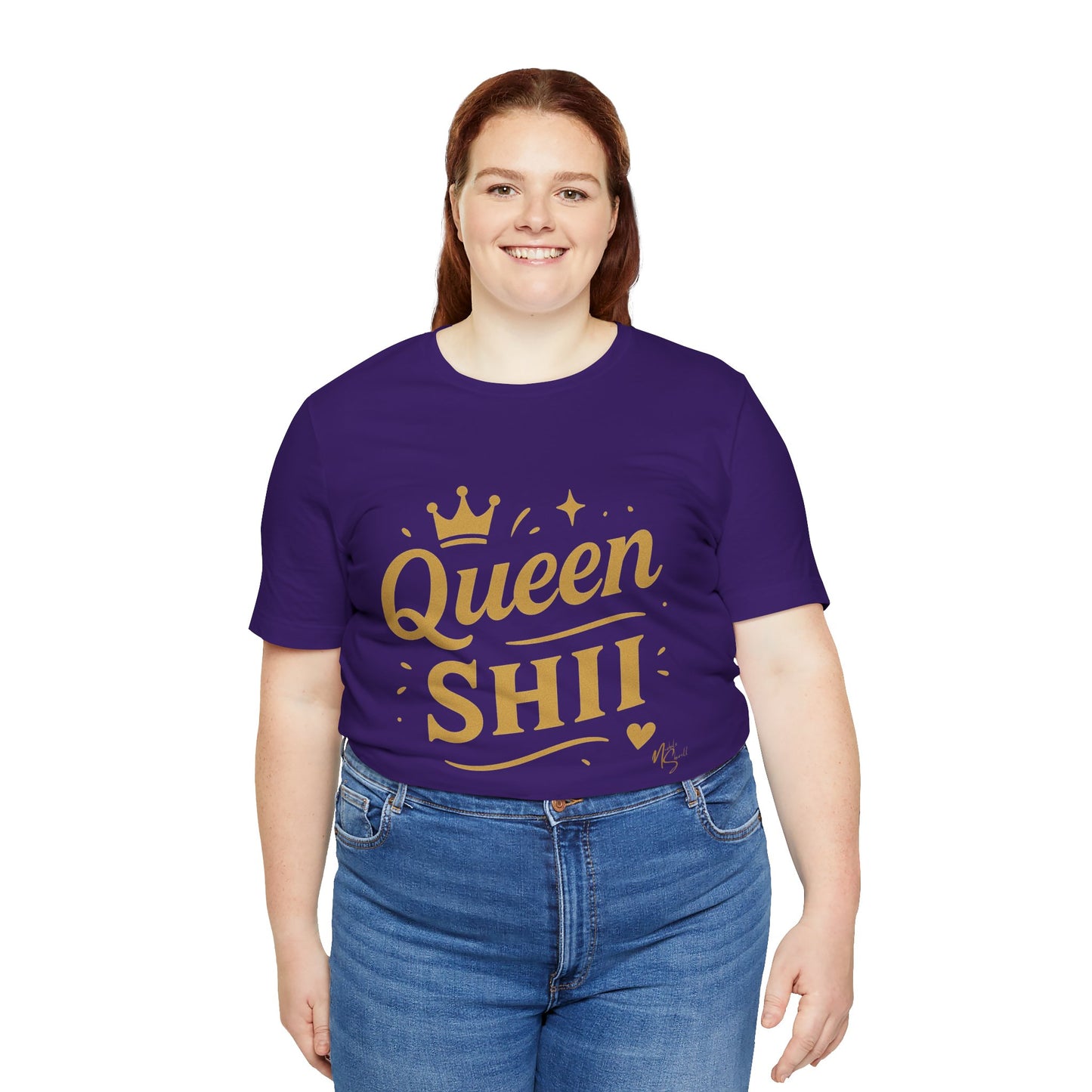 Queen Shii Unisex Jersey Tee - Empowering T-Shirt for Queens, Birthday Gift, Casual Wear, Everyday Motivation, Gender Neutral