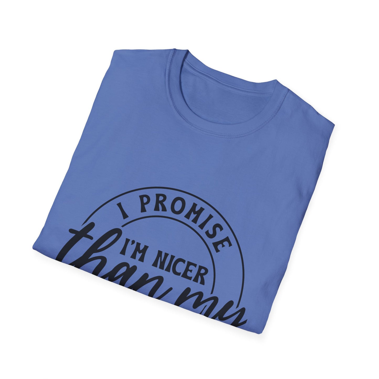Funny Unisex Softstyle T-Shirt, Casual Tee, Gift for Friends, Humor Shirt, Quirky Fashion, Everyday Wear