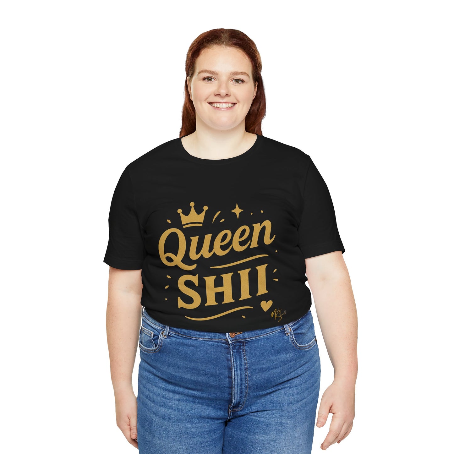 Queen Shii Unisex Jersey Tee - Empowering T-Shirt for Queens, Birthday Gift, Casual Wear, Everyday Motivation, Gender Neutral