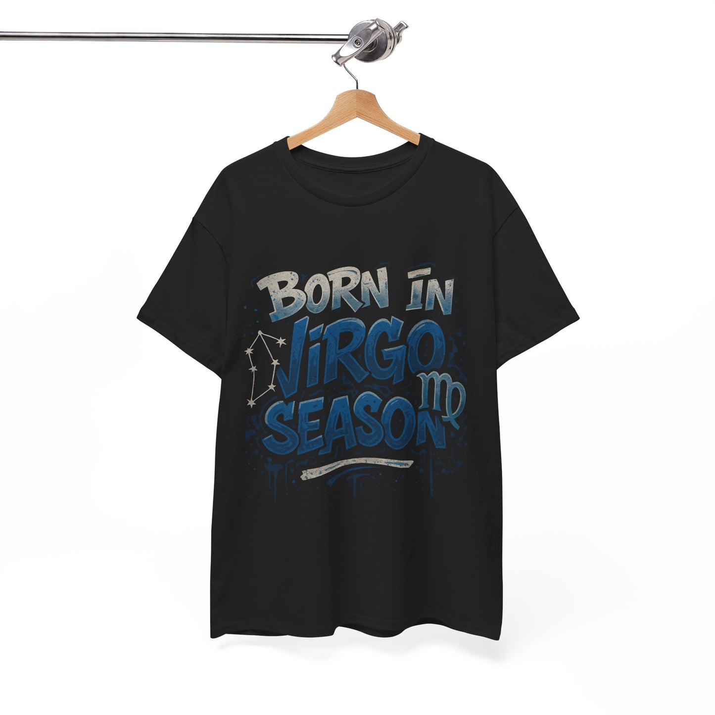 Virgo Season Unisex Heavy Cotton Tee - Astrology T-Shirt for Birthday Celebrations, Zodiac Lovers, Casual Wear, Gifts for Her, Gifts for Him