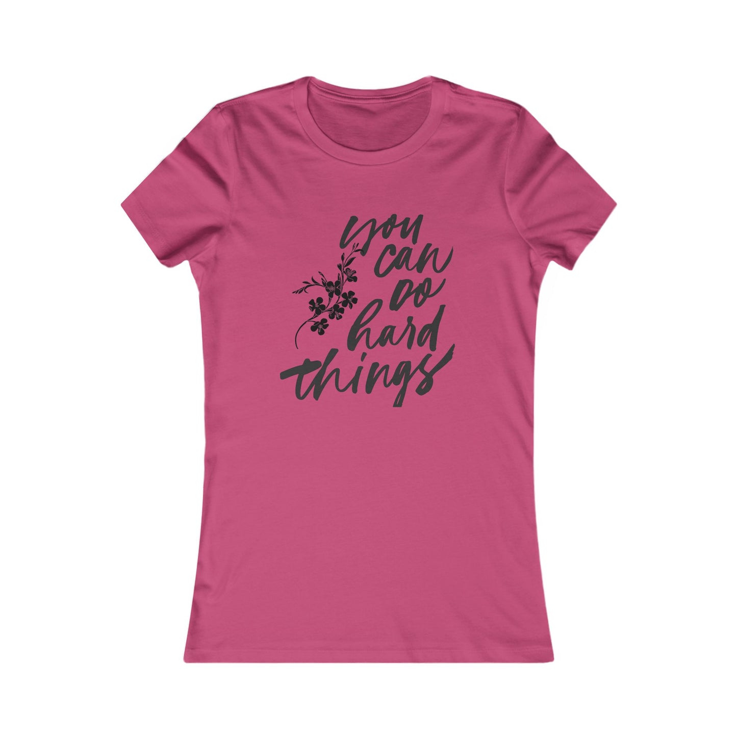 Inspirational Women's Tee, You Can Do Hard Things Shirt, Motivational T-Shirt, Gift for Her, Everyday Casual Wear, Empowering Top