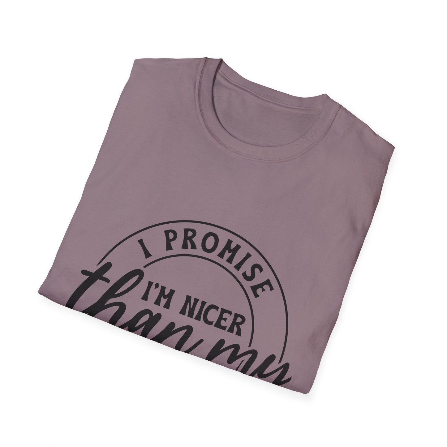 Funny Unisex Softstyle T-Shirt, Casual Tee, Gift for Friends, Humor Shirt, Quirky Fashion, Everyday Wear