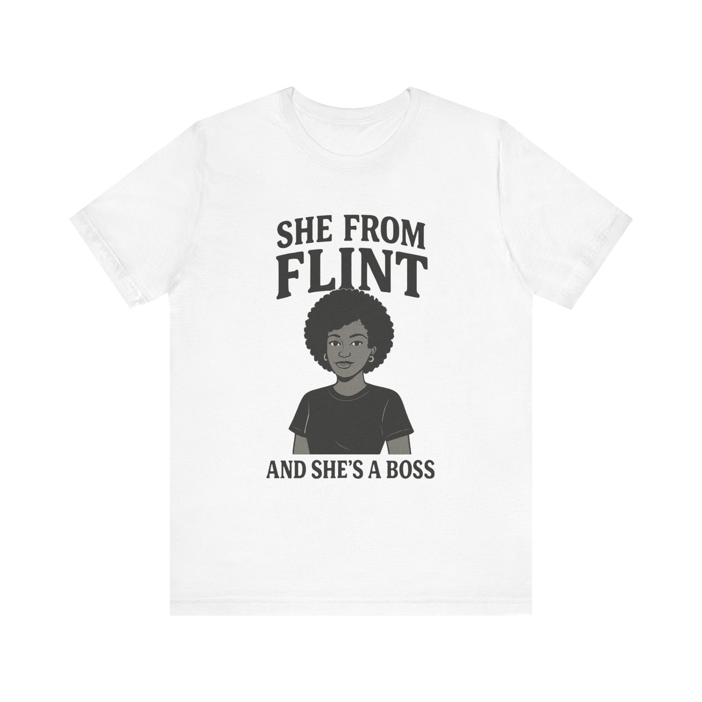 Flint Boss Tee, Inspirational Shirt, Gift for Women, Black History Month Apparel, Empowerment Top, Unisex Graphic Tee