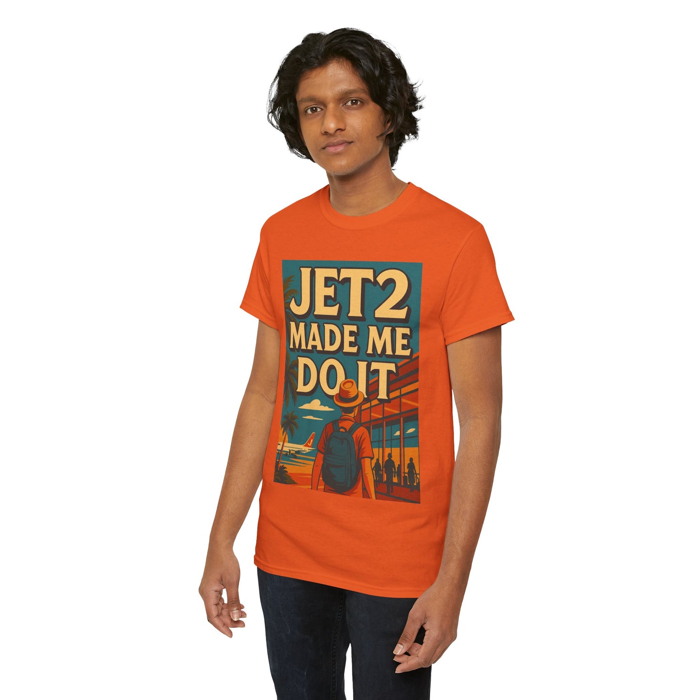 Jetsetter Unisex Heavy Cotton Tee - Travel T-Shirt, Vacation Shirt, Summer Style, Adventure Wear, Gift for Travelers