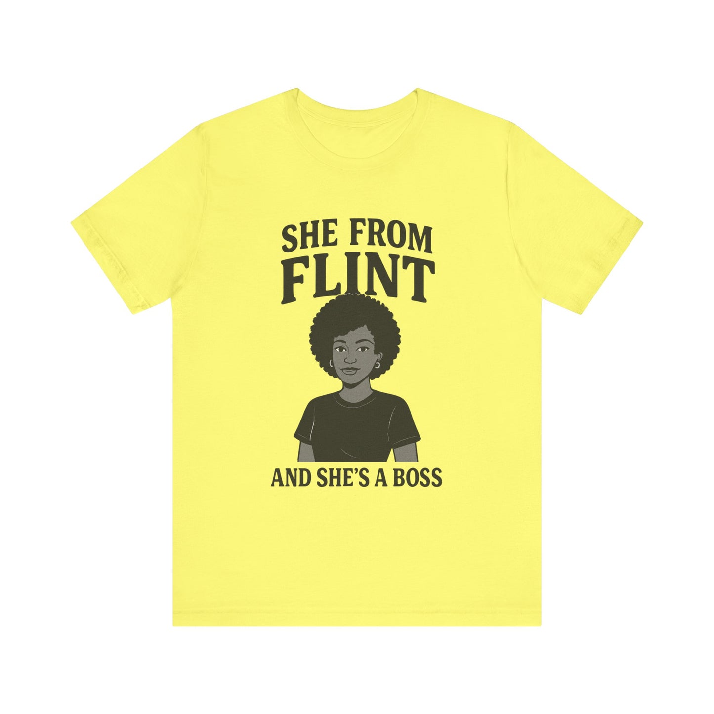Flint Boss Tee, Inspirational Shirt, Gift for Women, Black History Month Apparel, Empowerment Top, Unisex Graphic Tee
