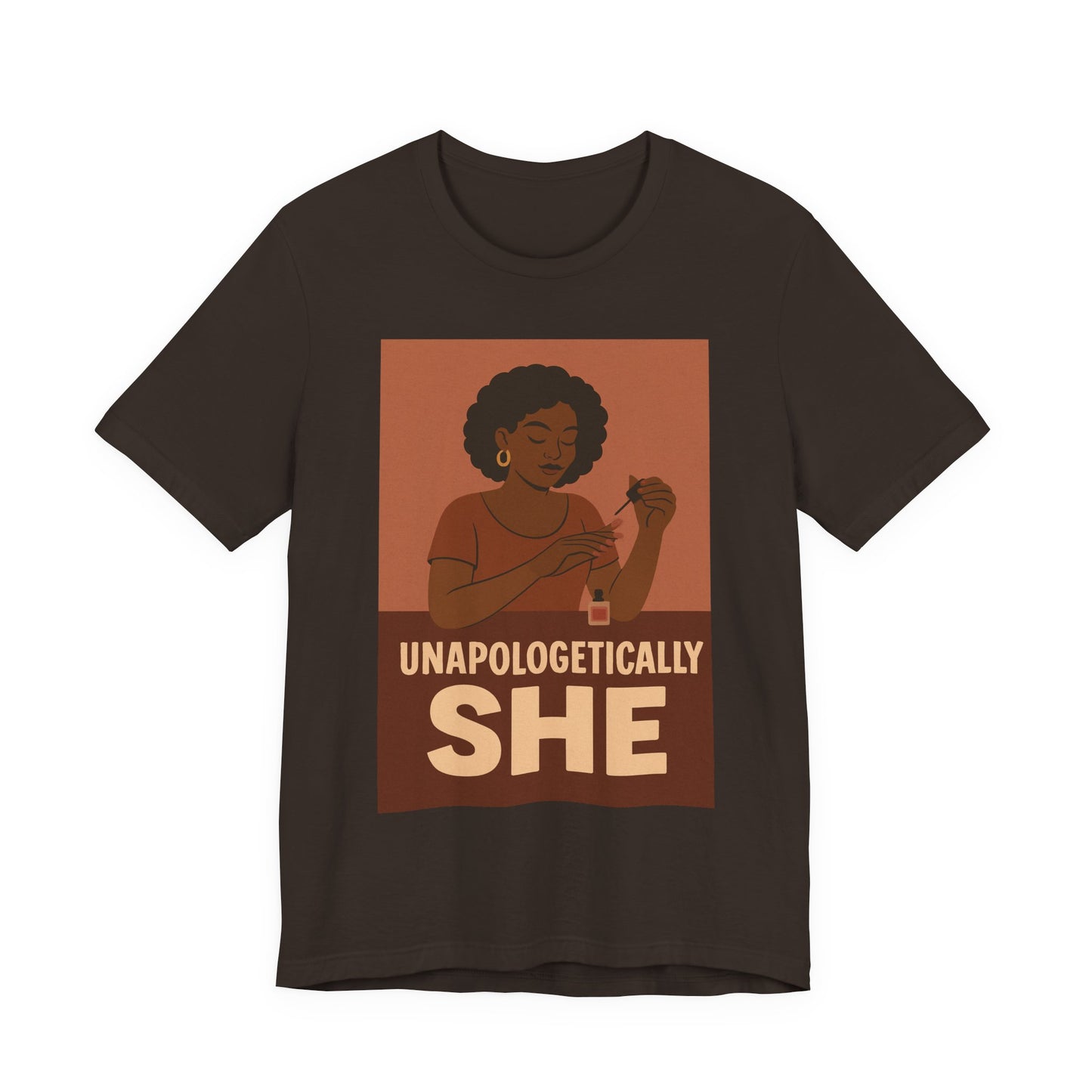Unapologetically She Tee - Empowering Unisex Jersey Short Sleeve T-Shirt, Feminist Gift, Casual Wear, Bold Statement Top, Modern Graphic Tee