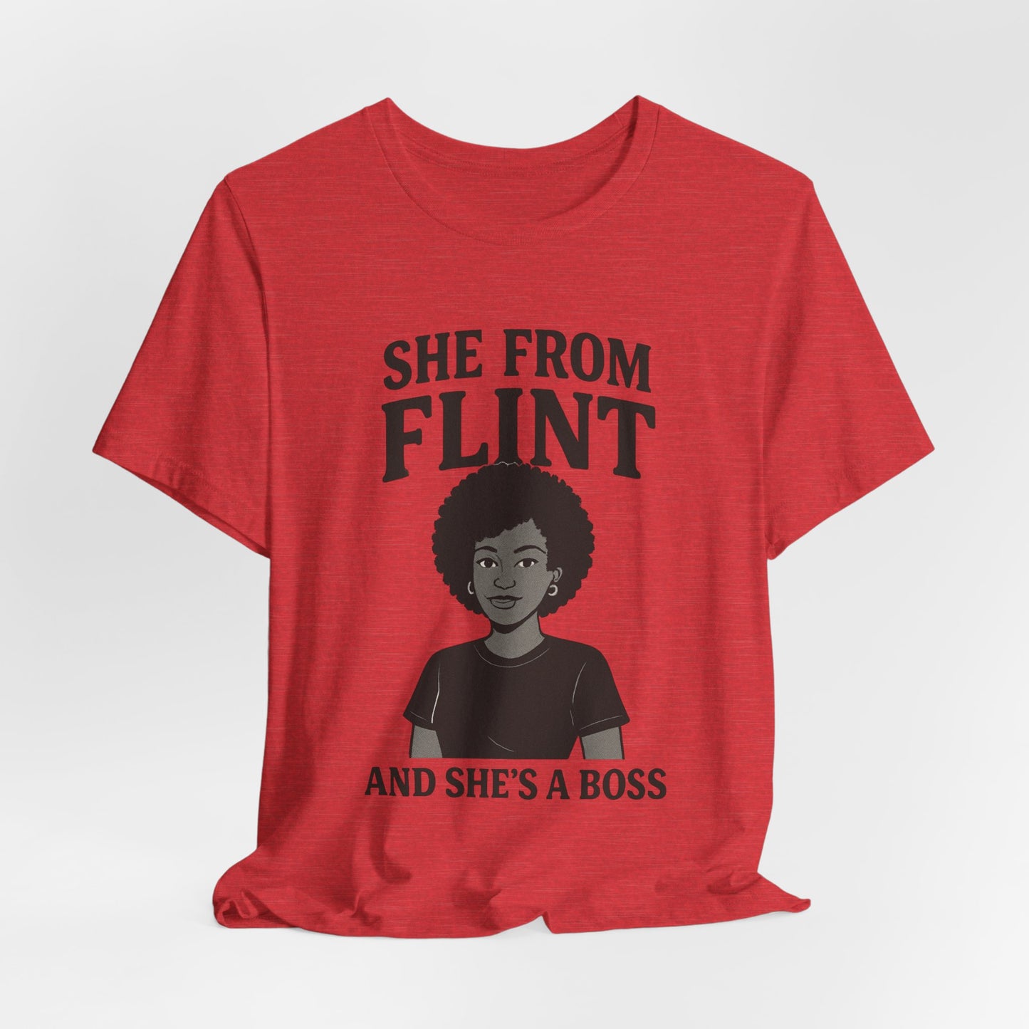 Flint Boss Tee, Inspirational Shirt, Gift for Women, Black History Month Apparel, Empowerment Top, Unisex Graphic Tee