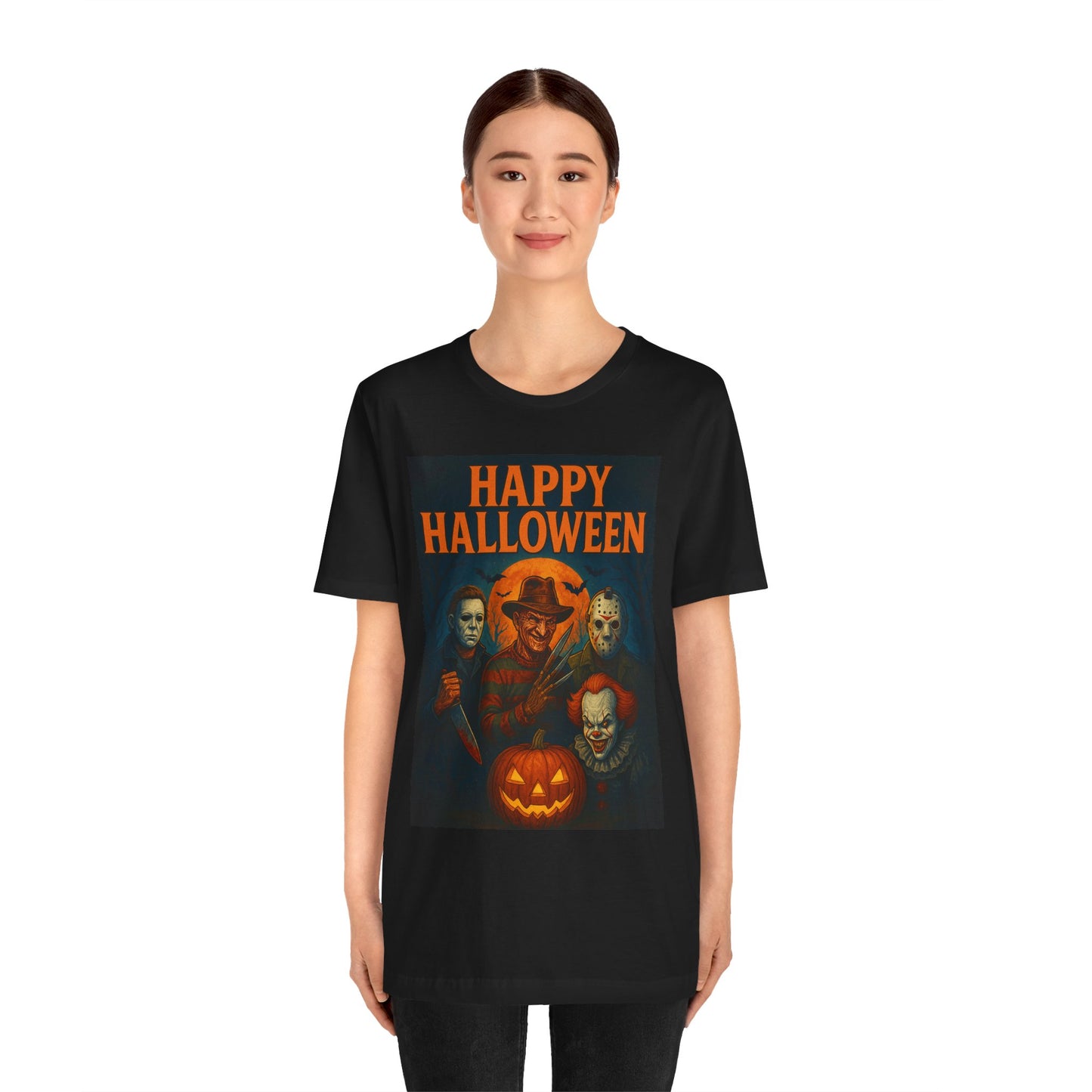 Halloween Horror Movie Tee, Unisex Short Sleeve Shirt, Spooky Gift, October Festive Shirt, Halloween Costume